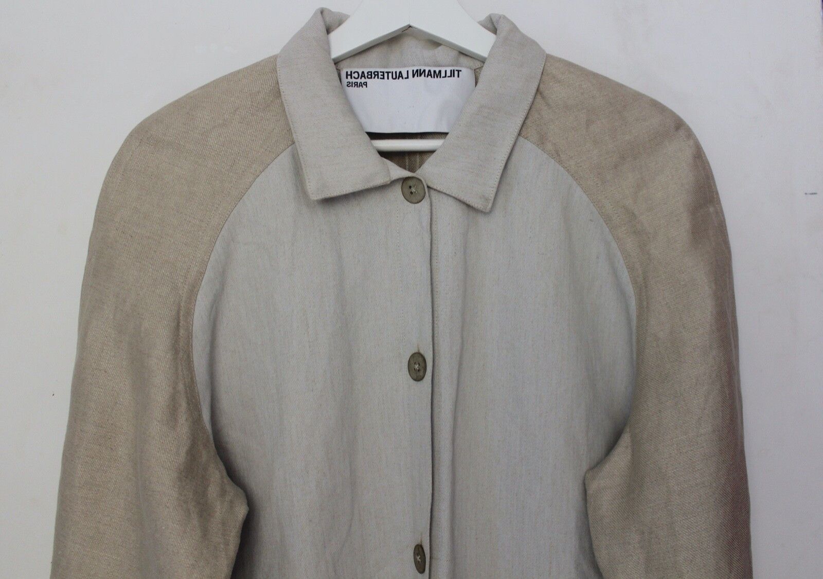 Tillmann Lauterbach Tillmann Lauterbach Designer Linen Trench Button Up Coat Size S / US 4 / IT 40 - 7 Thumbnail