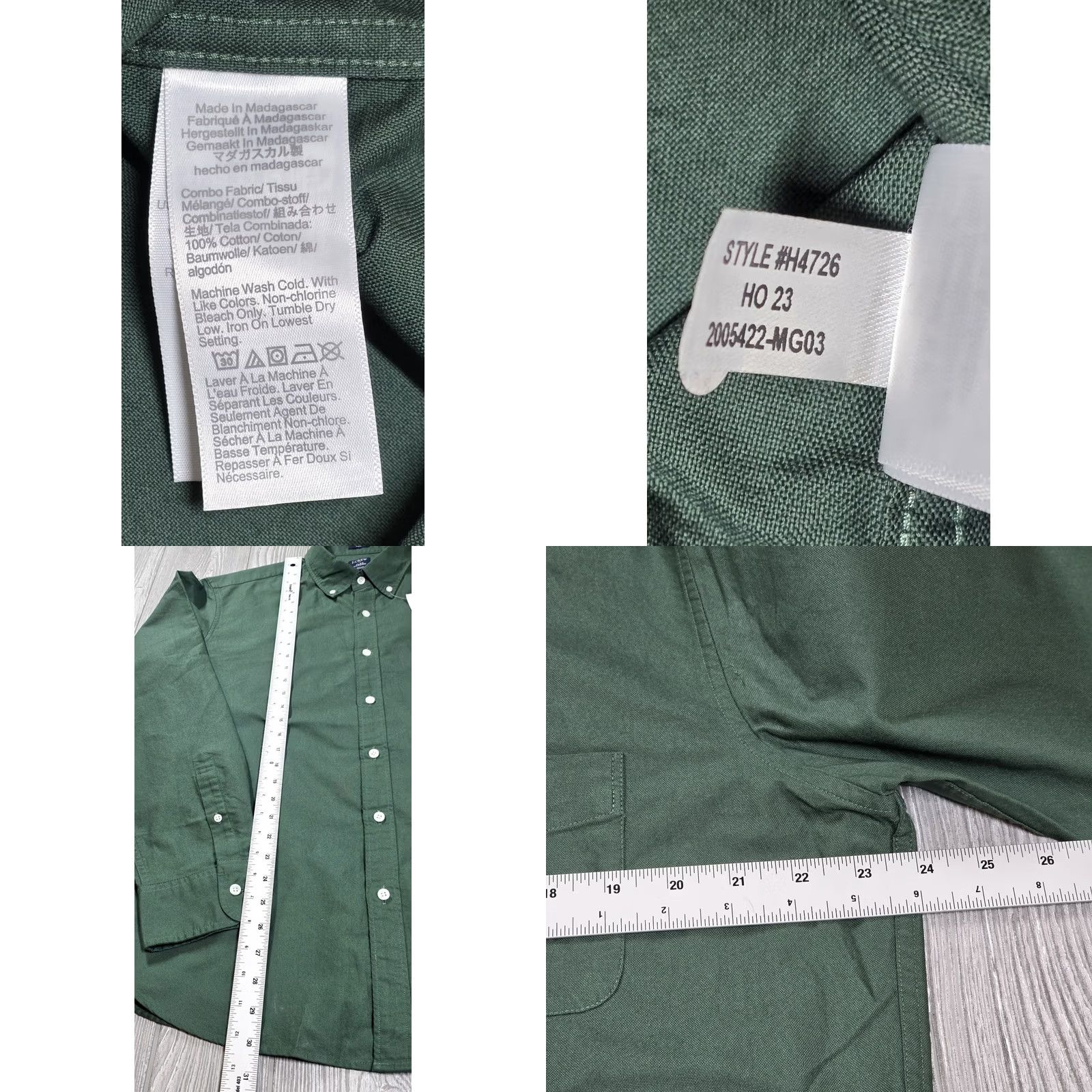 J.Crew J. Crew Button-Up Oxford Garment Dyed Green Shirt Long Sleeve XL Men OCBD Slim Fit NWT Size US XL / EU 56 / 4 - 8 Thumbnail