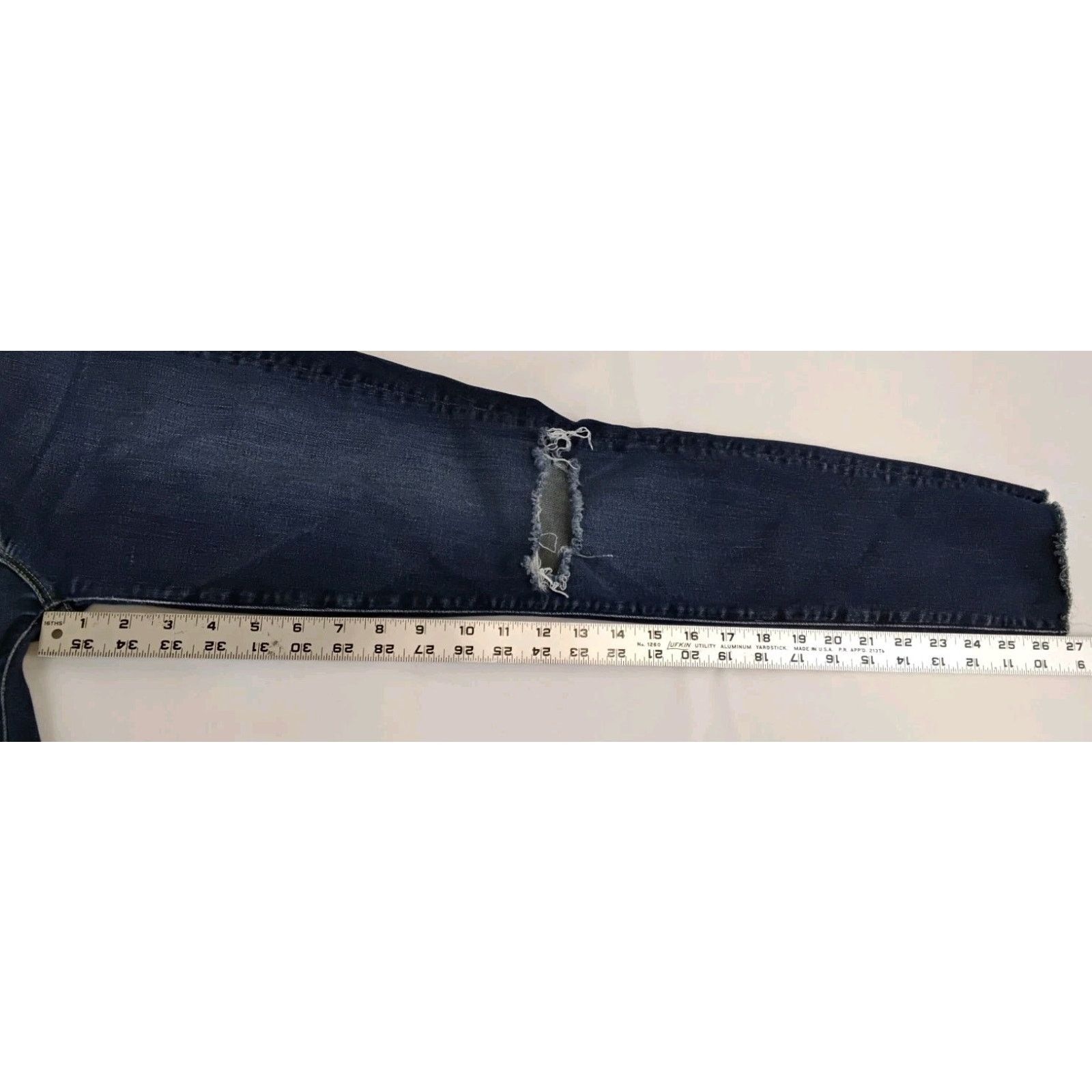 MOTHER Mother High Waist Looker Jean Women's 27" Dark Distressed Size 27" / US 4 / IT 40 - 18 Thumbnail
