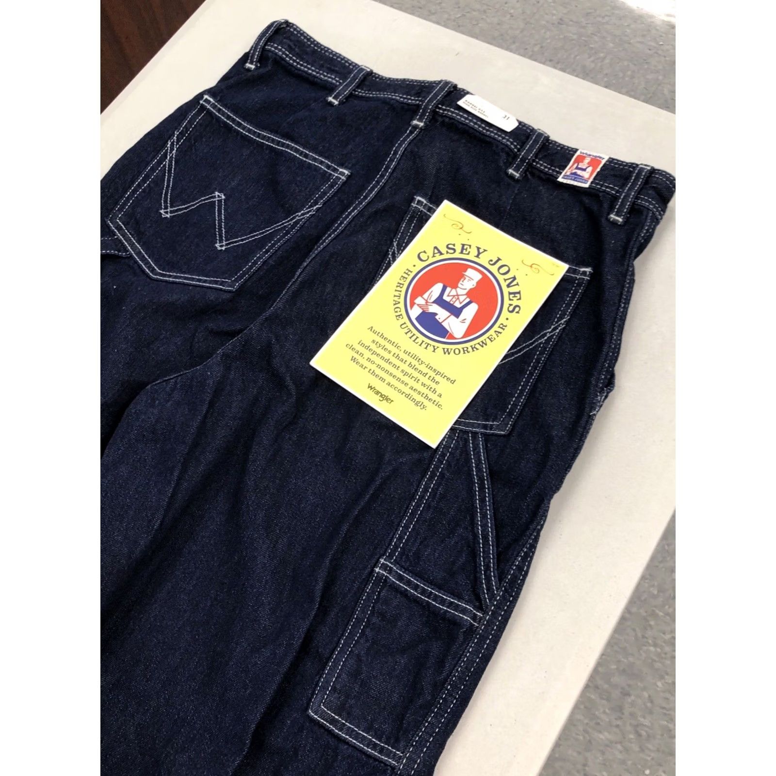 Wrangler Wrangler Jeans Womens 31x31 High Rise Barrel Leg Denim 652 Dark Blue Zip Button Pockets Wide-Leg 100% Cotton Bohemian Retro Western Manjaro? Size 24" / US 00 / IT 34 - 6 Thumbnail