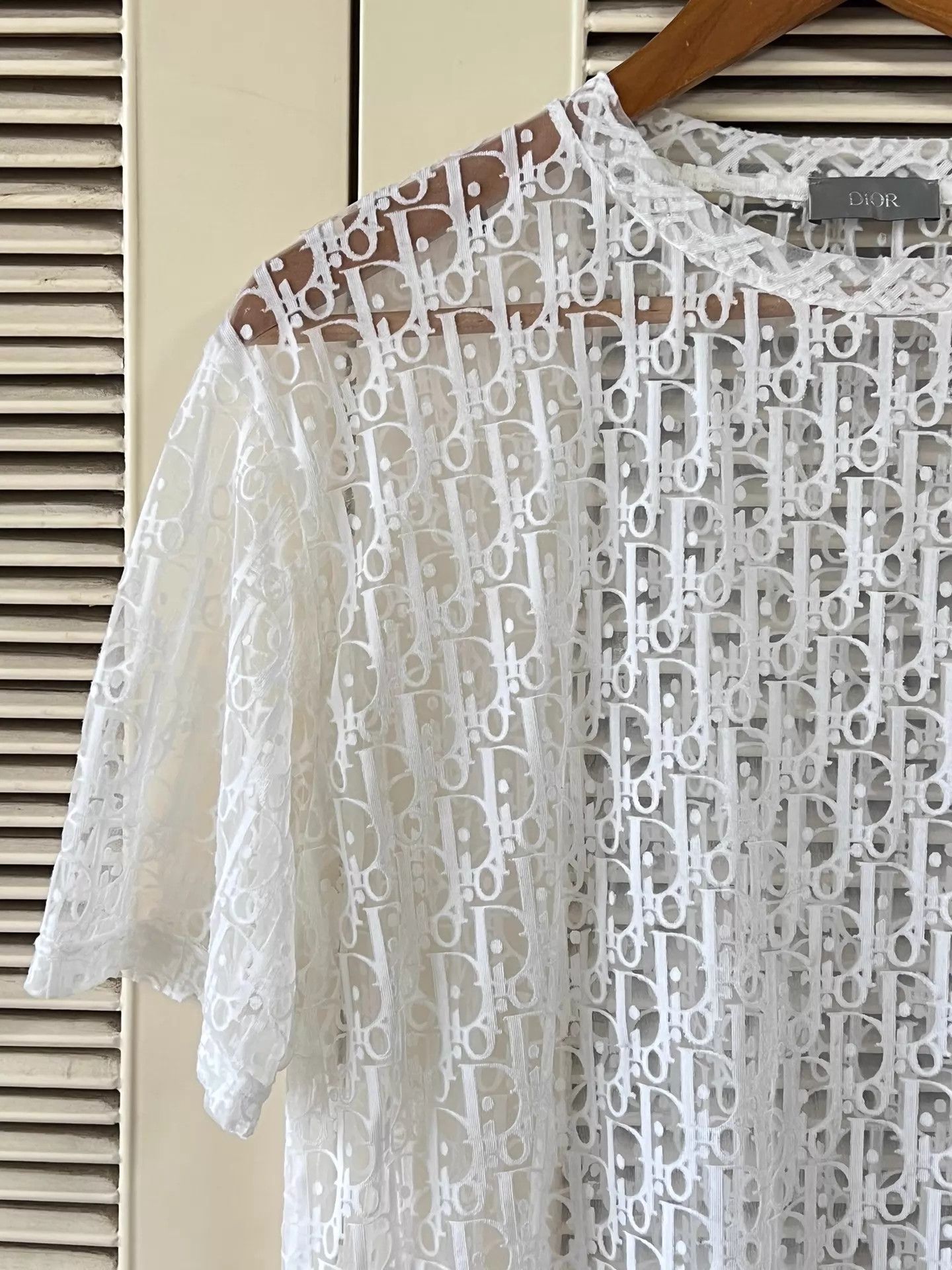 Dior Dior white cutout short-sleeve T-shirt S Size S / US 4 / IT 40 - 4 Thumbnail