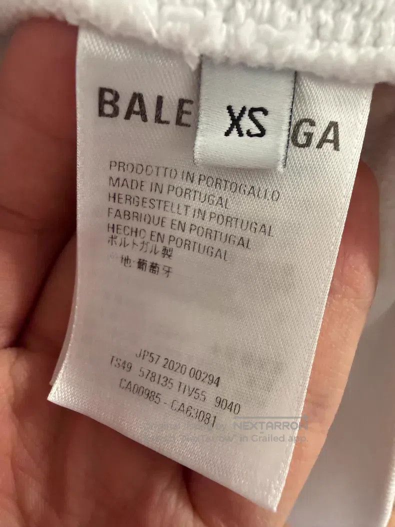 Balenciaga Balenciaga White Logo Hooded Sweatshirt Size US XS / EU 42 / 0 - 4 Thumbnail