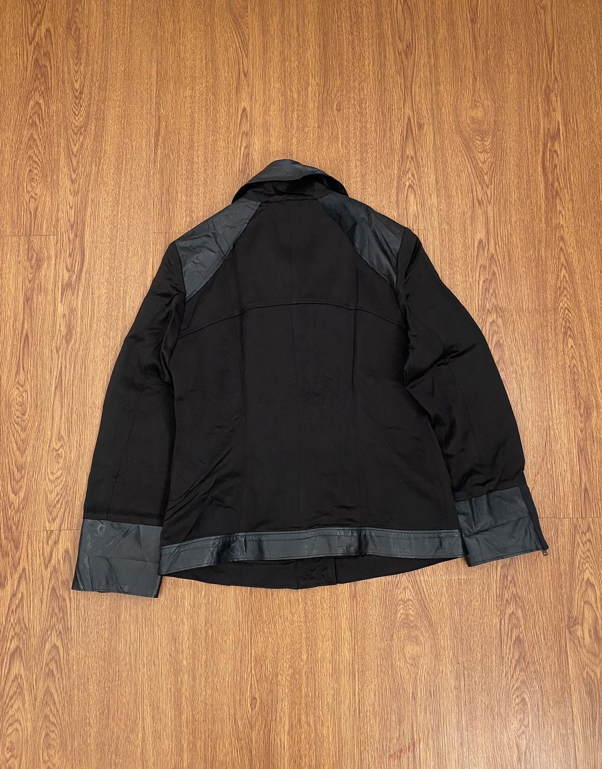 If Six Was Nine × Japanese Brand × KMRii Ritsuko Shirahama leather mix jacket Size US S / EU 44-46 / 1 - 2 Thumbnail