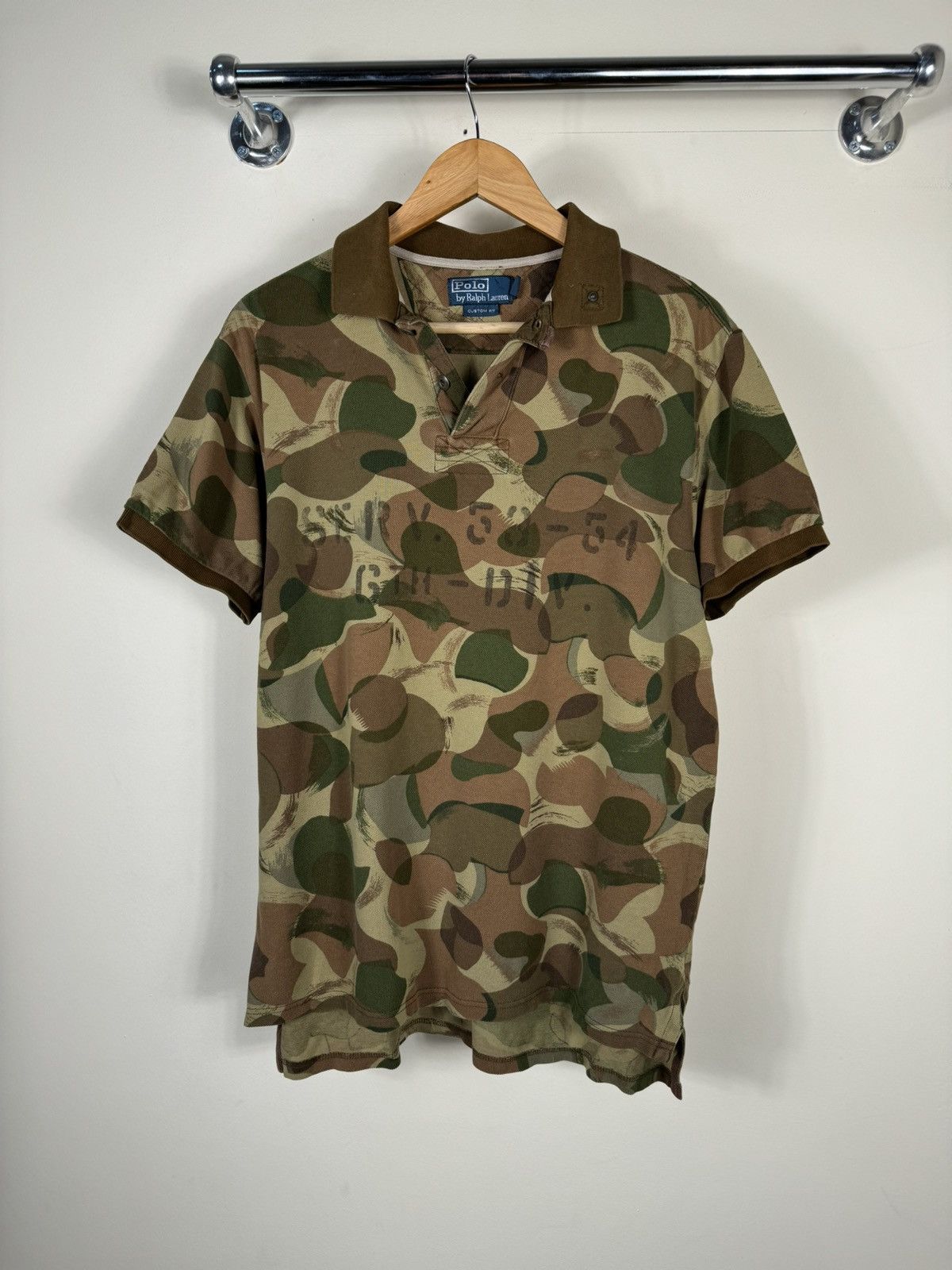 Polo Ralph Lauren × Ralph Lauren Ralph Lauren USA Army Military Vintage Polo T Shirt Size US L / EU 52-54 / 3 - 1 Thumbnail