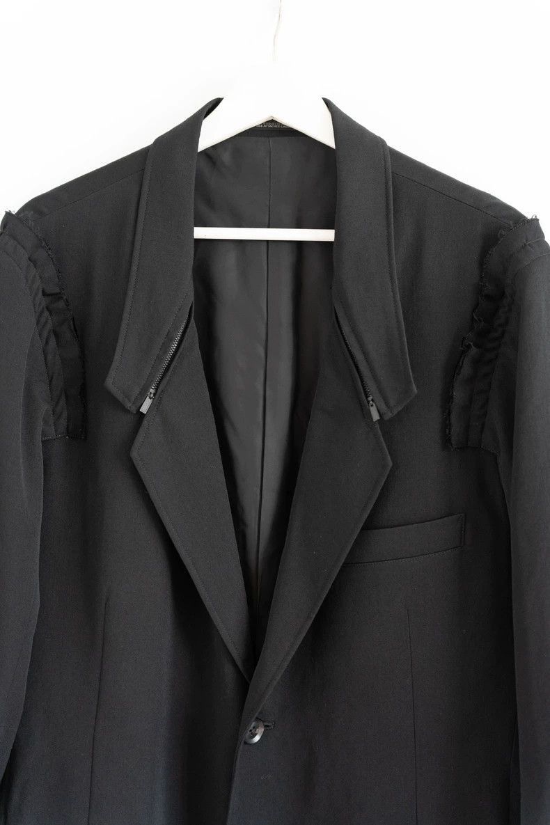 Yohji Yamamoto Yohji Yamamoto Yohji Yamamoto Black Long Suit Jacket Size US M / EU 48-50 / 2 - 3 Thumbnail