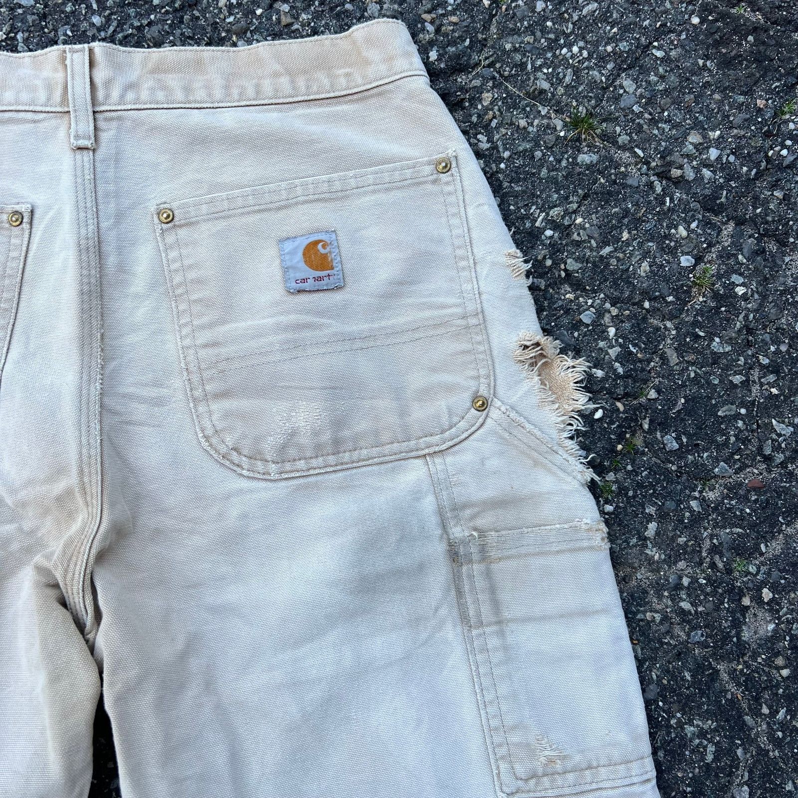 Carhartt × Vintage Vintage carhartt brown double knee work wear carpenter pants Size US 31 - 6 Thumbnail