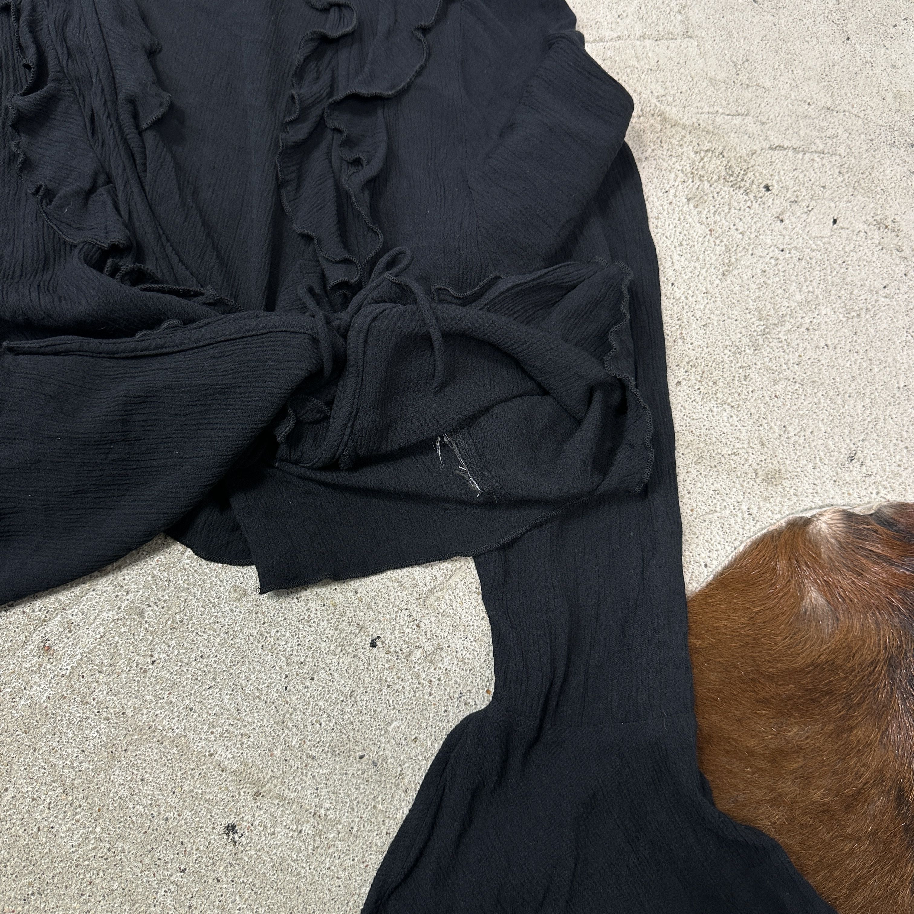 Vintage Vintage Avant Garde Grunge Ruffled Pleated Shirt/Top Y2K Size M / US 6-8 / IT 42-44 - 6 Thumbnail