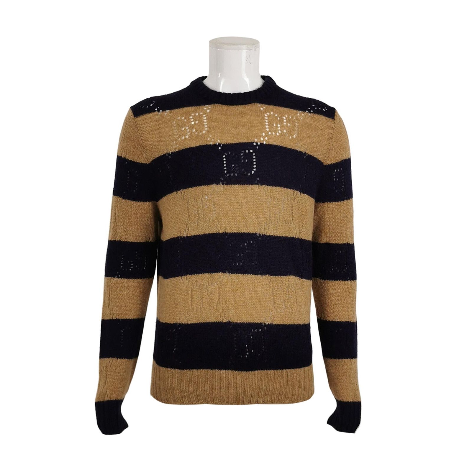 Gucci Gucci Wool Striped Double G Sweater L Size US L / EU 52-54 / 3 - 1 Thumbnail