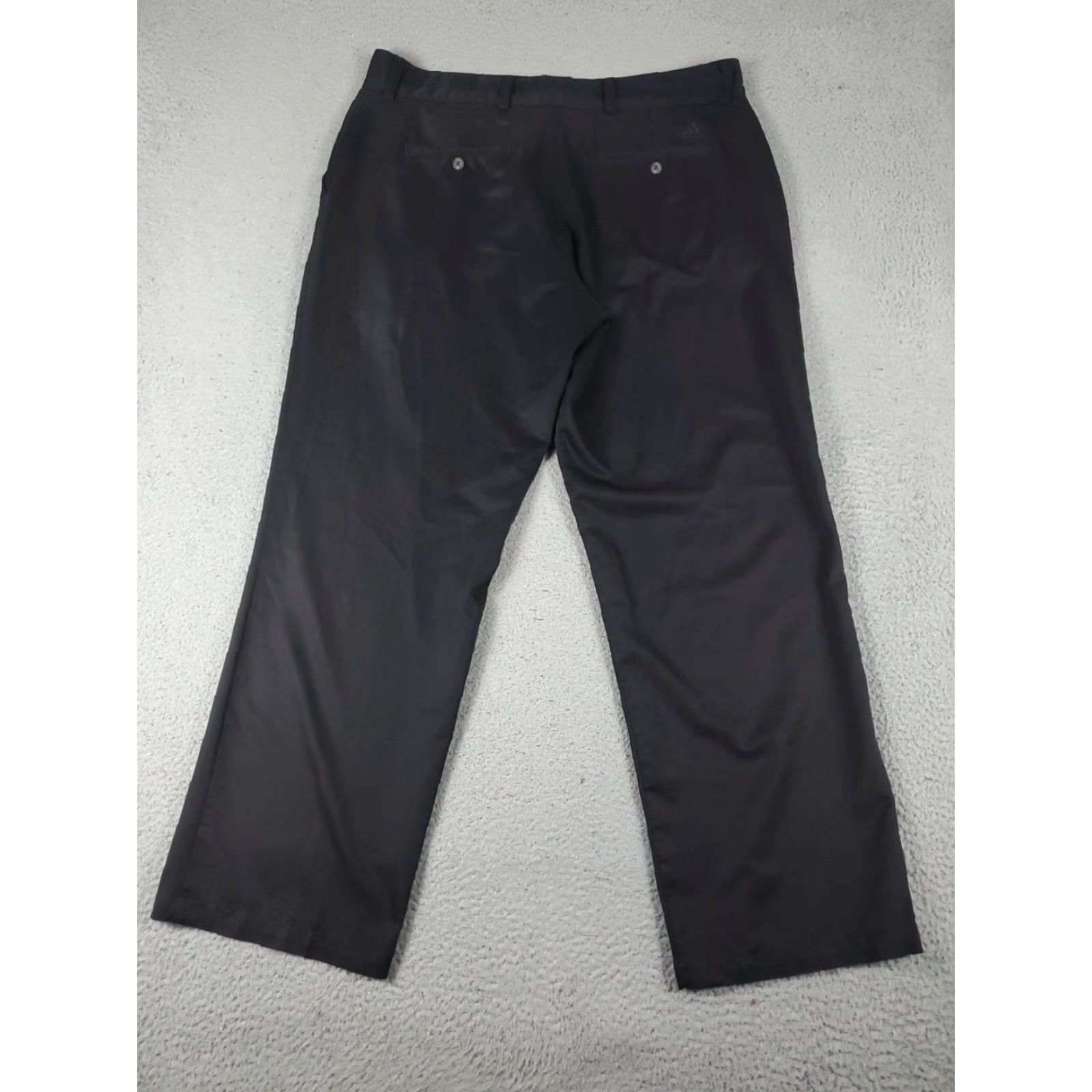 Adidas Adidas Pants Mens 38x32 Black Chino Flat Front Casual Golf Trousers Size US 38 / EU 54 - 6 Thumbnail