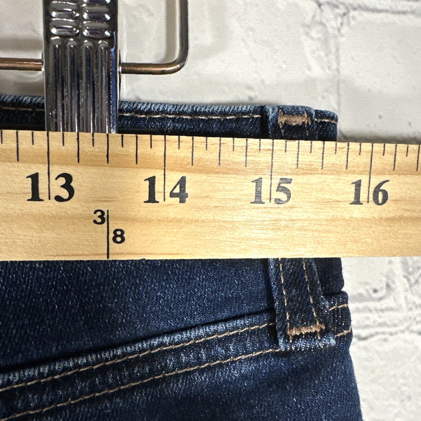 Vintage AG Adriano Goldschmied Jeans Womens 30 Prima AG Cigarette Leg Denim Solid Blue 5-Pocket Ankle Mid Rise 28in Inseam Cotton Spandex Jeans Womens Size 30" / US 8 / IT 44 - 6 Thumbnail