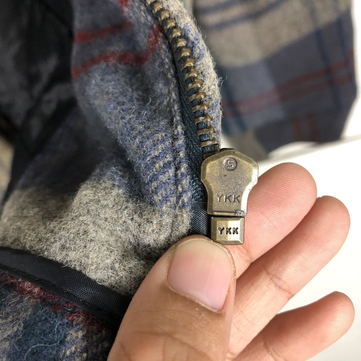 Japanese Brand 🔥VINTAGE FLANNEL WOOL JACKET ZIPPER PARALYSER ISSEY MIYAKE Size US M / EU 48-50 / 2 - 19 Thumbnail