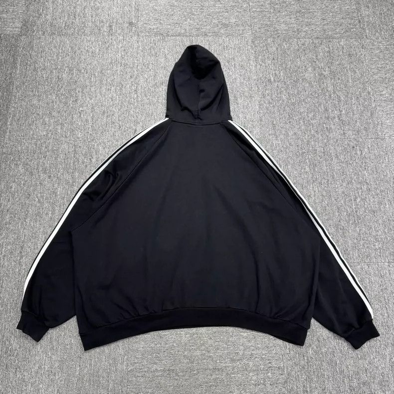Balenciaga Balenciaga Adidas Brand Letter Stripe Hooded Sweatshirt Size US XXL / EU 58 / 5 - 2 Thumbnail