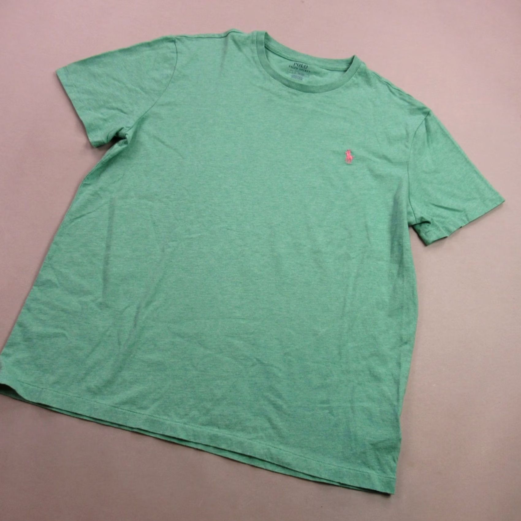 Polo Ralph Lauren Polo Ralph Lauren Shirt Mens Large Short Sleeve Green Crew Neck Lightweight Shirt Size US L / EU 52-54 / 3 - 2 Thumbnail