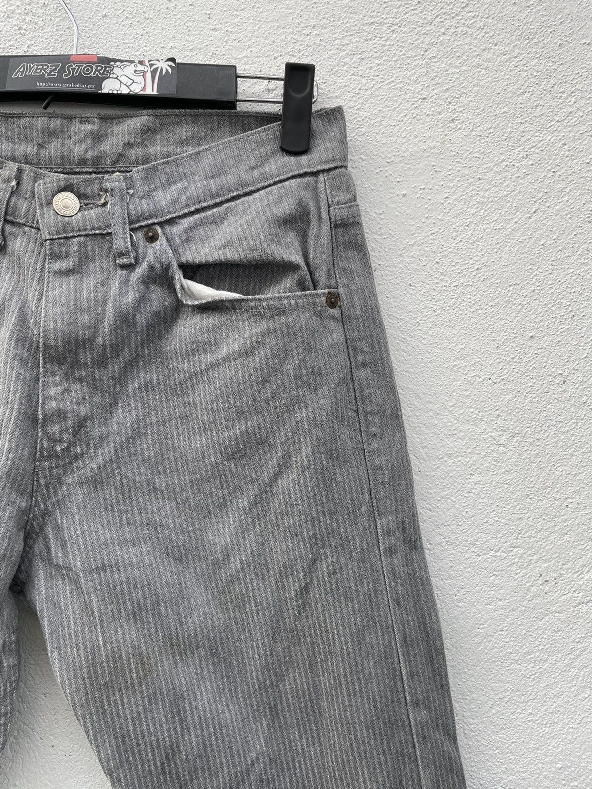 Levi's × Levi's Vintage Clothing × Vintage Vintage Y2K Levi’s Pin Stripe Denim Jeans Size US 28 / EU 44 - 3 Thumbnail