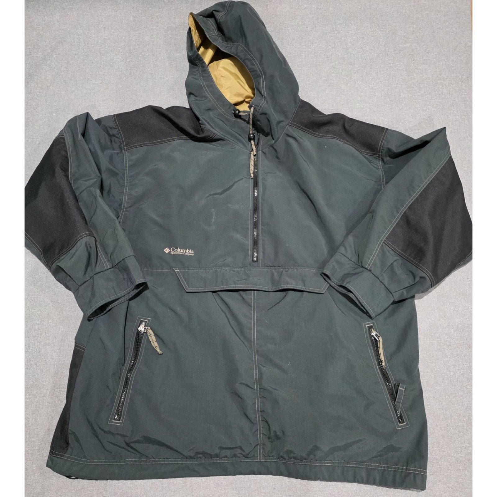 Columbia Vintage Columbia Sportswear Dark Green Anorak 1/2 Zip XL Size US XL / EU 56 / 4 - 1 Thumbnail