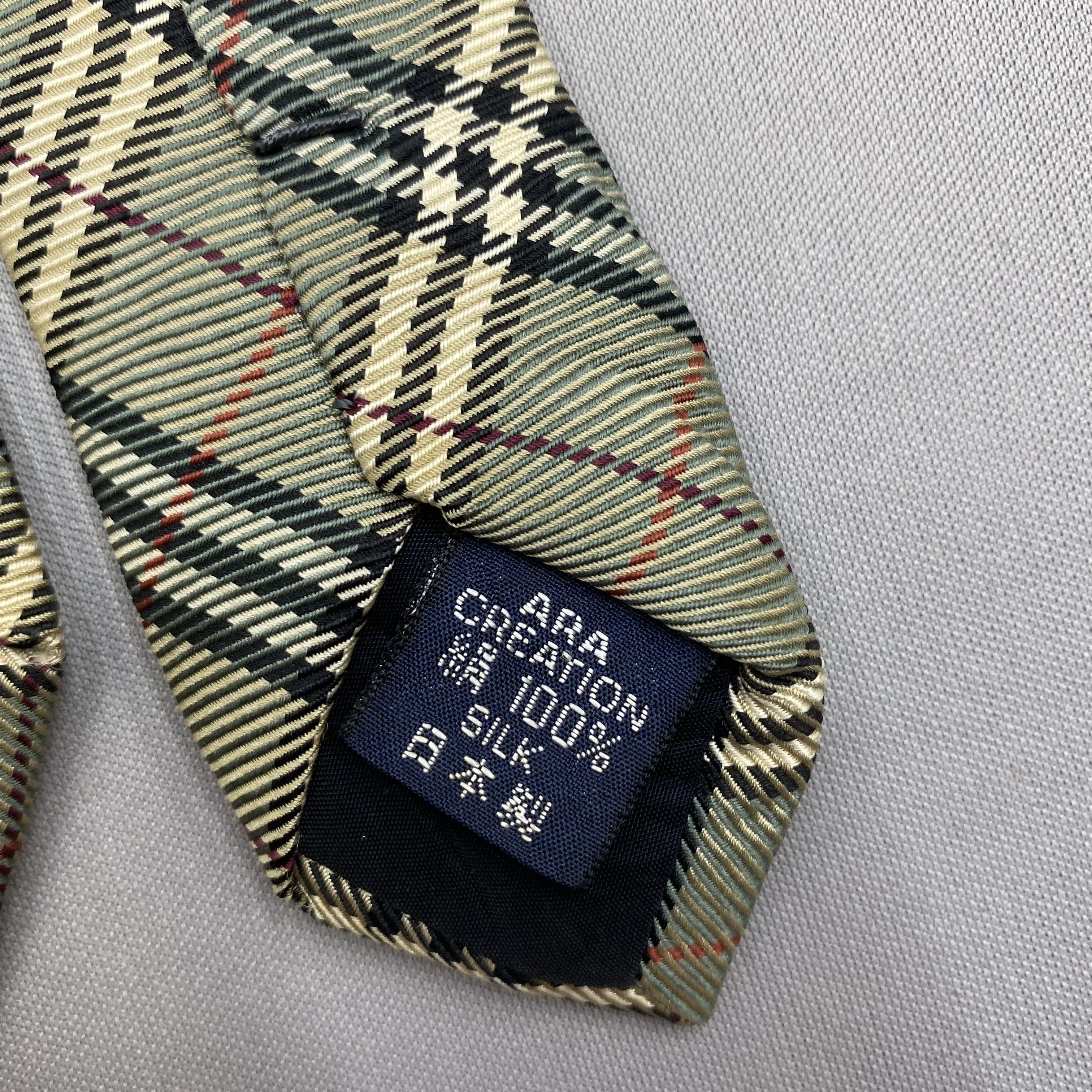 Burberry Vintage Burberry SILK Necktie Cravate Pure Silk Neck Tie Size ONE SIZE - 6 Thumbnail