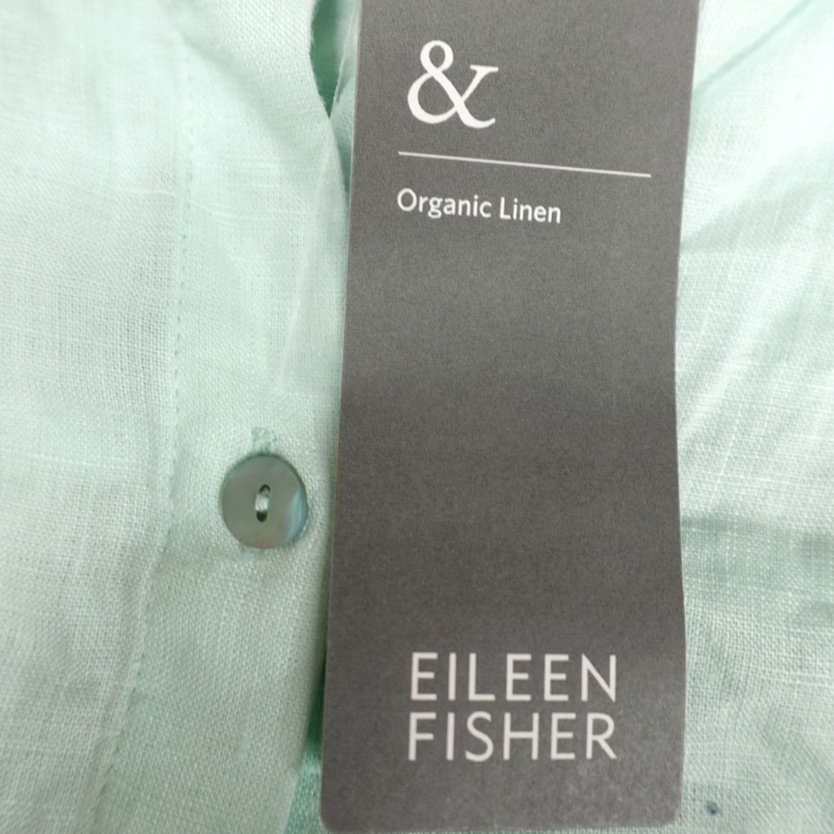 Eileen Fisher VINTAGE? No — Eileen Fisher Shirt Women L Blue Linen Button-Up Collared Long Sleeve Casual Relaxed Classic Button-Up Shirt Size L / US 10 / IT 46 - 3 Thumbnail