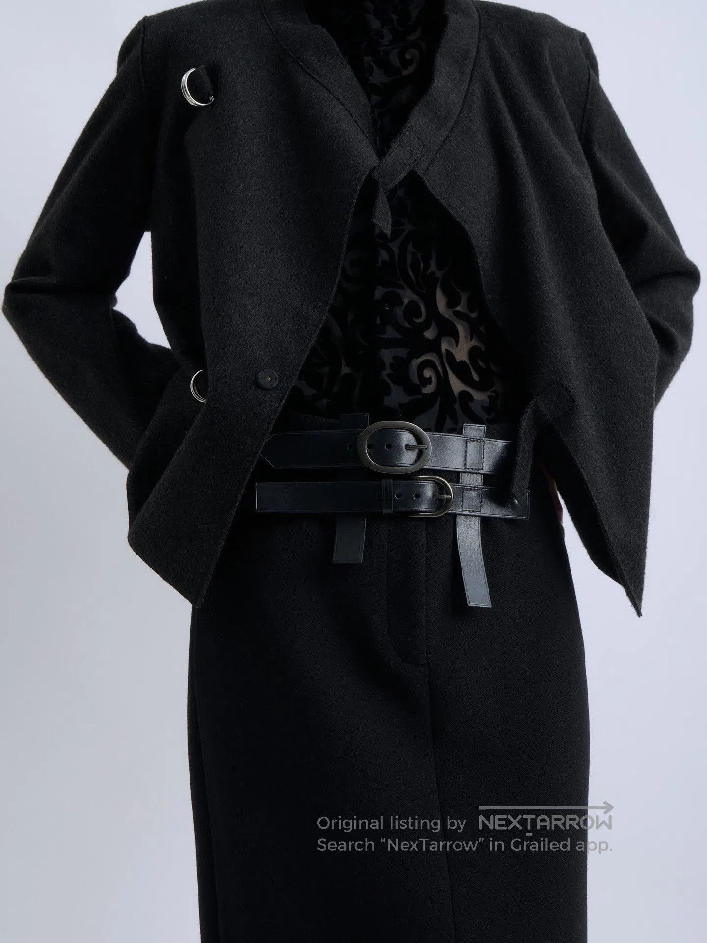 Jil Sander JIL SANDER Asymmetric Wool Short Coat. Size M / US 6-8 / IT 42-44 - 7 Thumbnail