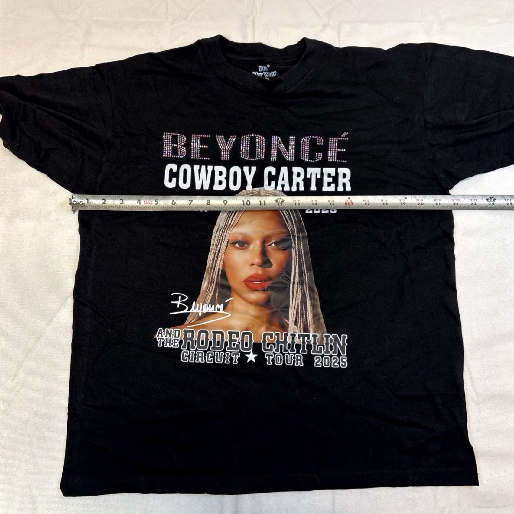 Vintage Beyonce Cowboy Carter And The Rodeo Chitlin 25' Tour Tee Unisex XL Black Shirt Mens XL Beyoncé Cowboy Carter 25' Tour Tee Black Size US XL / EU 56 / 4 - 4 Thumbnail