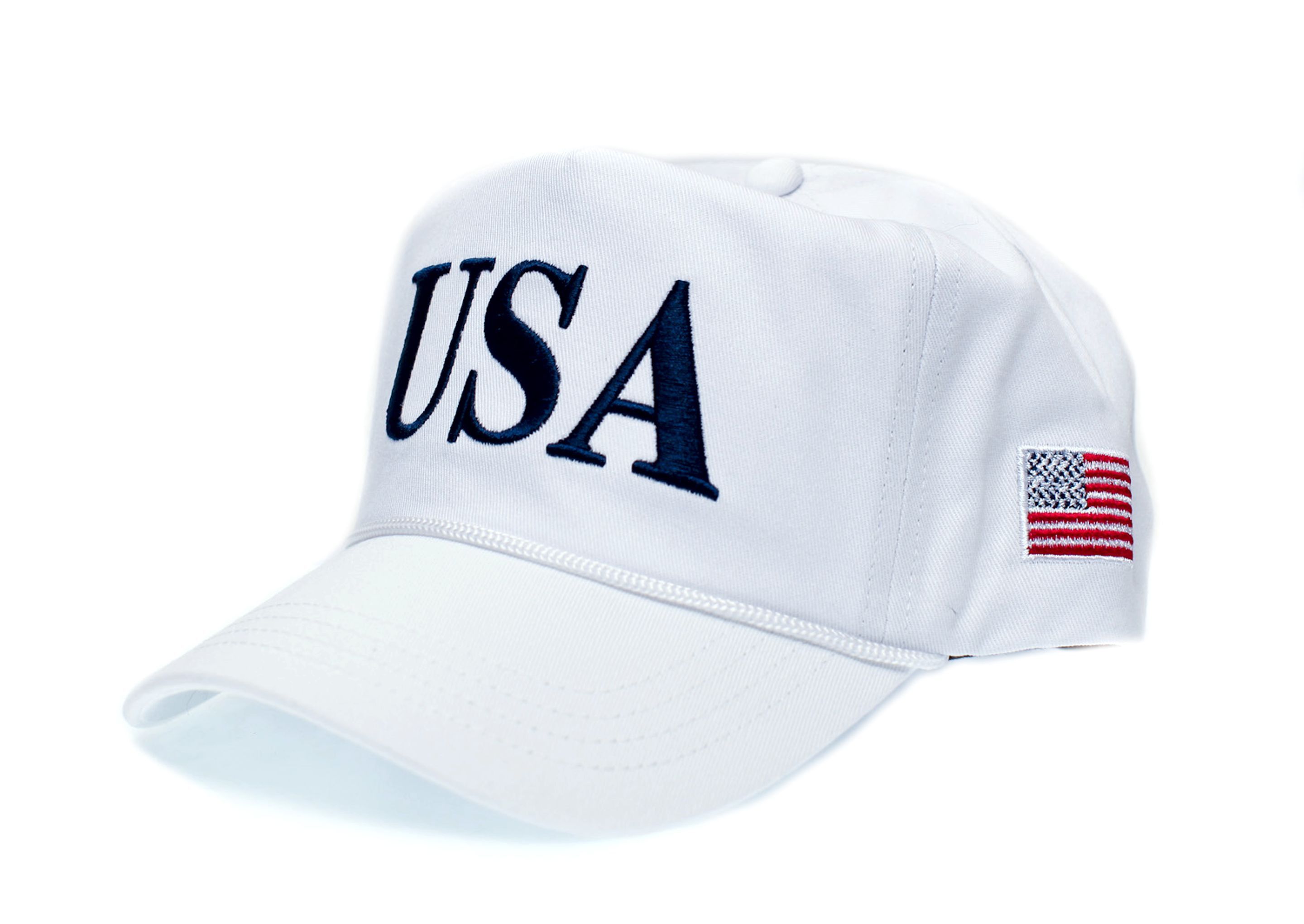 Other USA 45 Flag Hat MAGA Trump Make America Great Again White Size ONE SIZE - 2 Thumbnail
