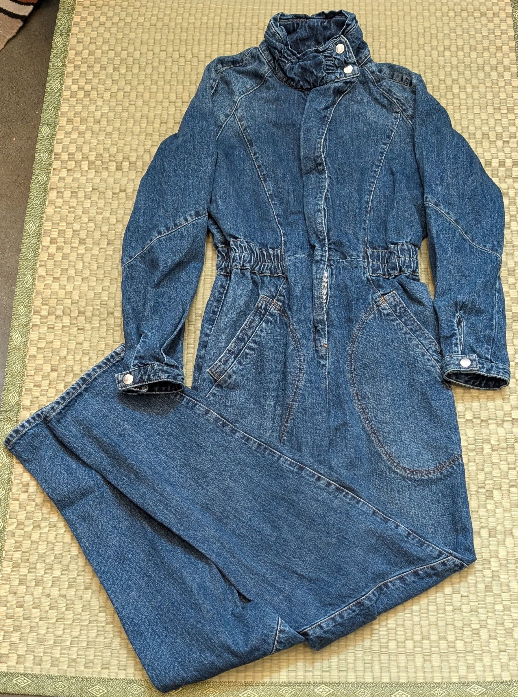 Isabel Marant Isabel Marant Kimea Denim Jumpsuit Made in Morocco Size 27" / US 4 / IT 40 - 1 Thumbnail