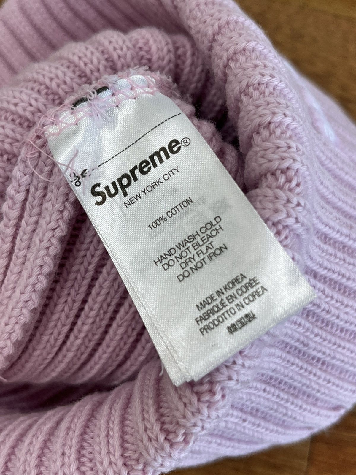 Supreme Supreme Overdyed Beanie Pink Size ONE SIZE - 3 Thumbnail