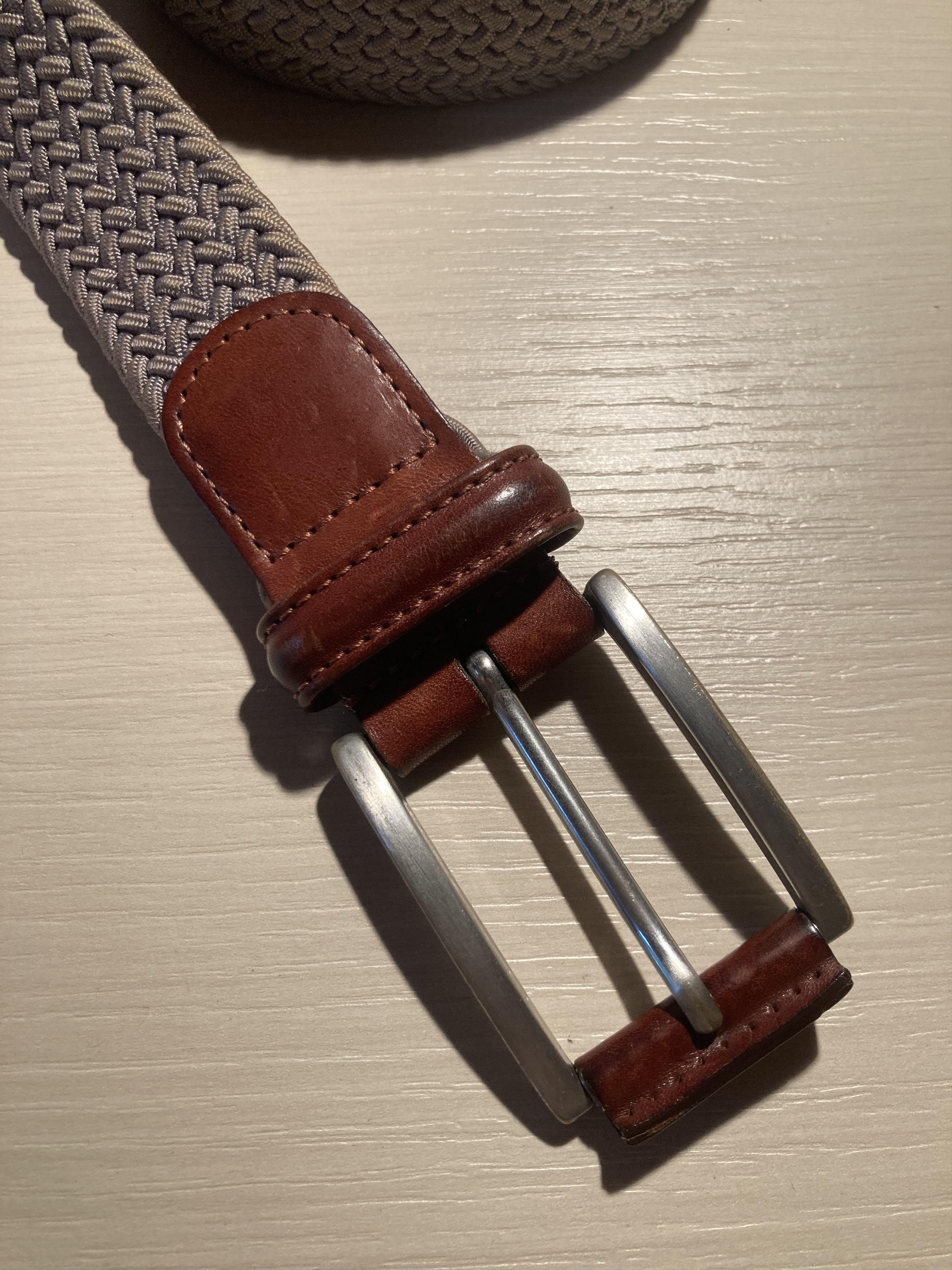 Andersons ANDERSON'S belt in grey nylon and brown leather size 36 Size ONE SIZE - 6 Thumbnail