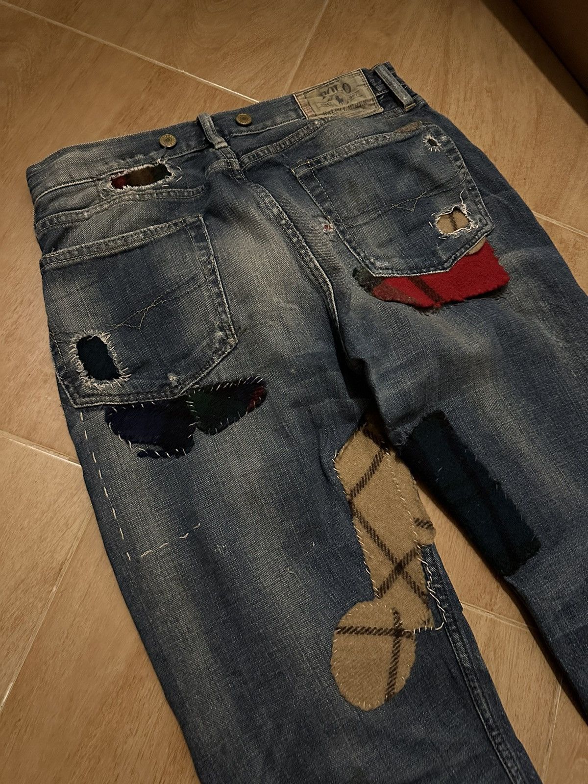 CLOT × Polo Ralph Lauren Polo Ralph Lauren Patchwork Distressed Jeans Size US 32 / EU 48 - 11 Thumbnail