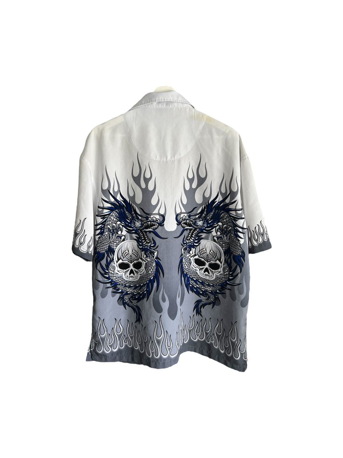 Vintage Y2K Tribal Dragon Skull Shirt Size US M / EU 48-50 / 2 - 2 Thumbnail