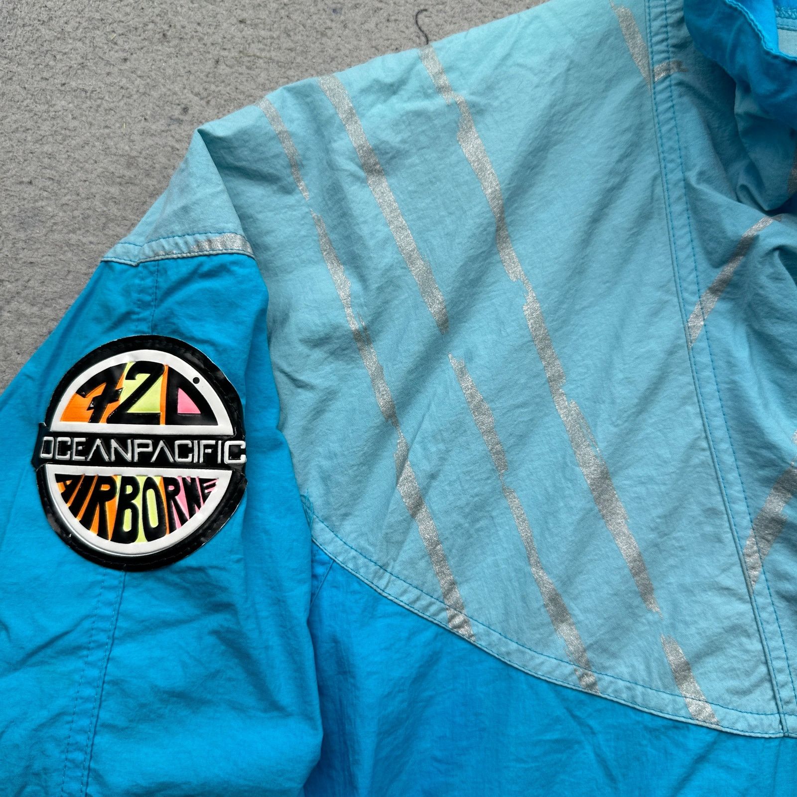 Ocean Pacific Vintage OP Ocean Pacific Airborne Windbreaker Jacket Mens L Size US L / EU 52-54 / 3 - 10 Thumbnail