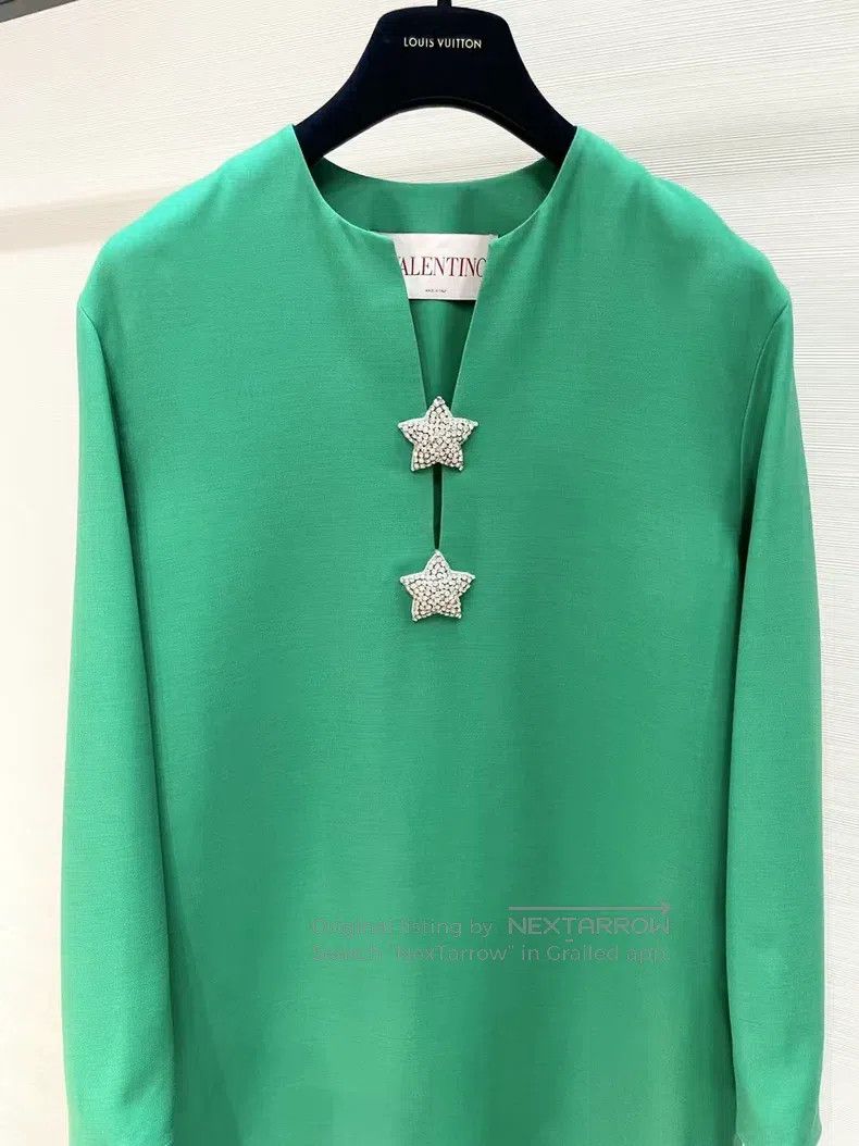 Valentino Valentino Star diamond embellished long-sleeved dress Size S / US 4 / IT 40 - 5 Thumbnail