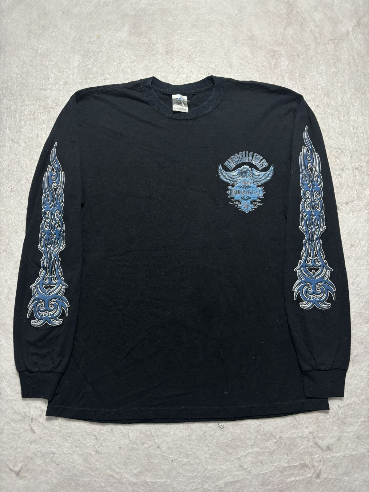 Vintage Vintage Biker Rally Longsleeve Tshirt Size US M / EU 48-50 / 2 - 2 Thumbnail