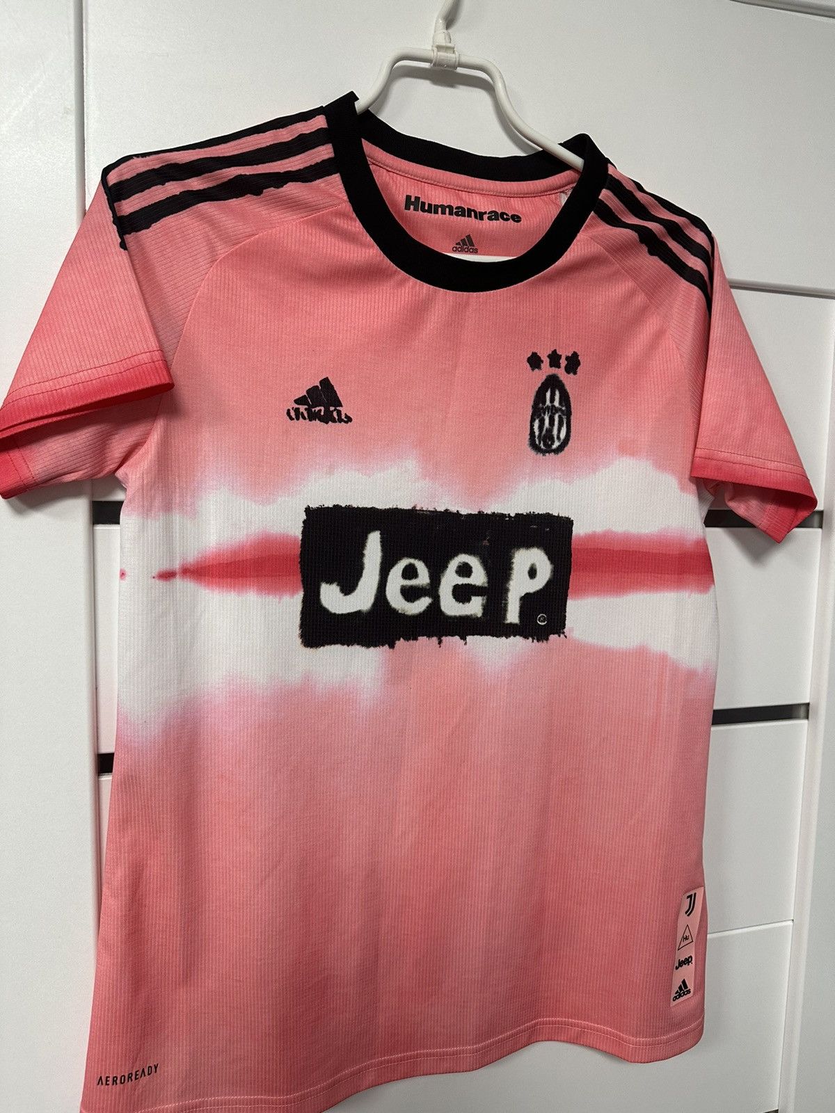 Adidas × Humanrace Adidas Juventus Human Race jersey pink (sizeS) Size US S / EU 44-46 / 1 - 2 Thumbnail