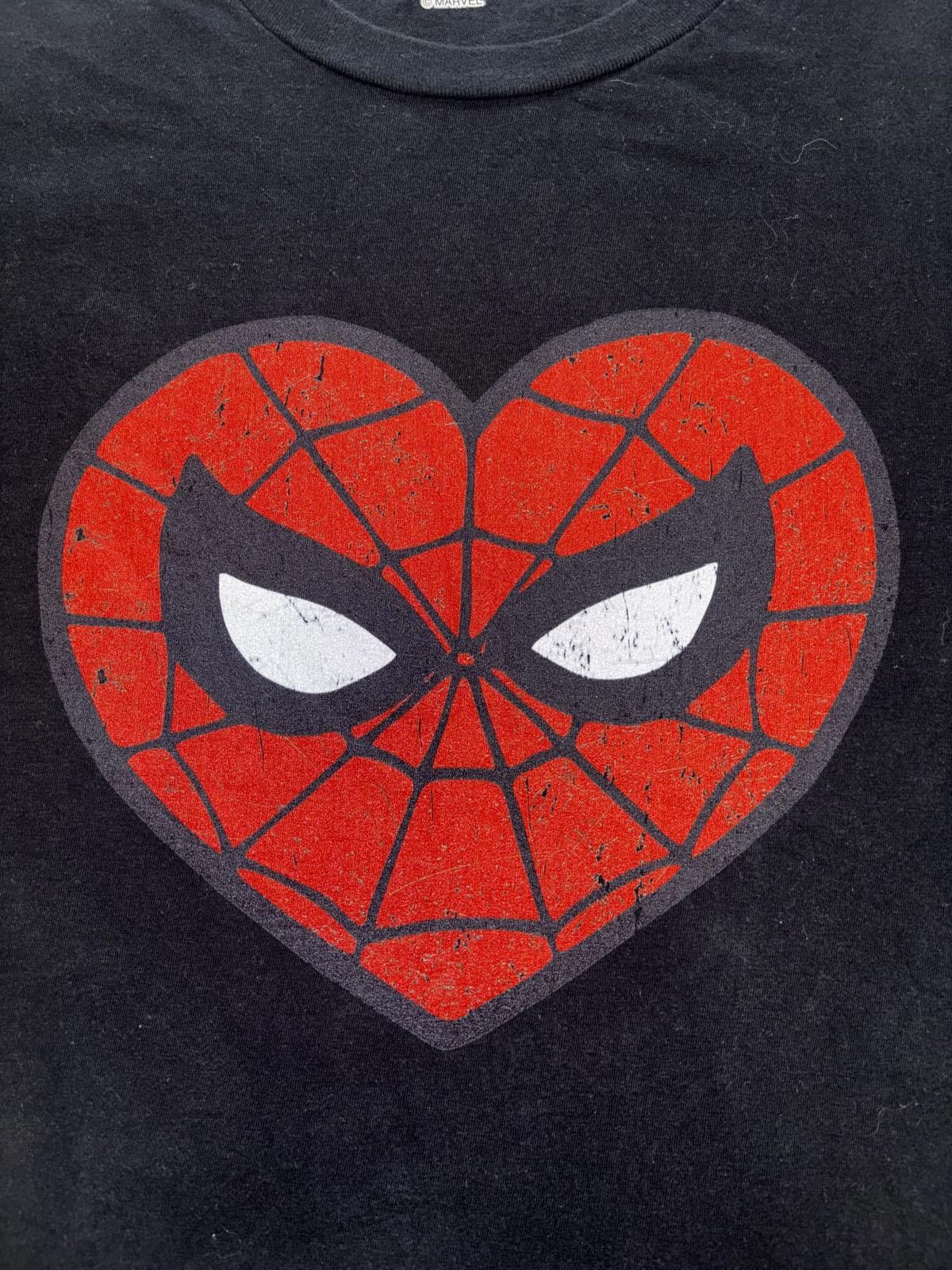 Marvel Comics Retro Spider-Man Heart Graphic Tee Size US XXS / EU 40 - 2 Thumbnail