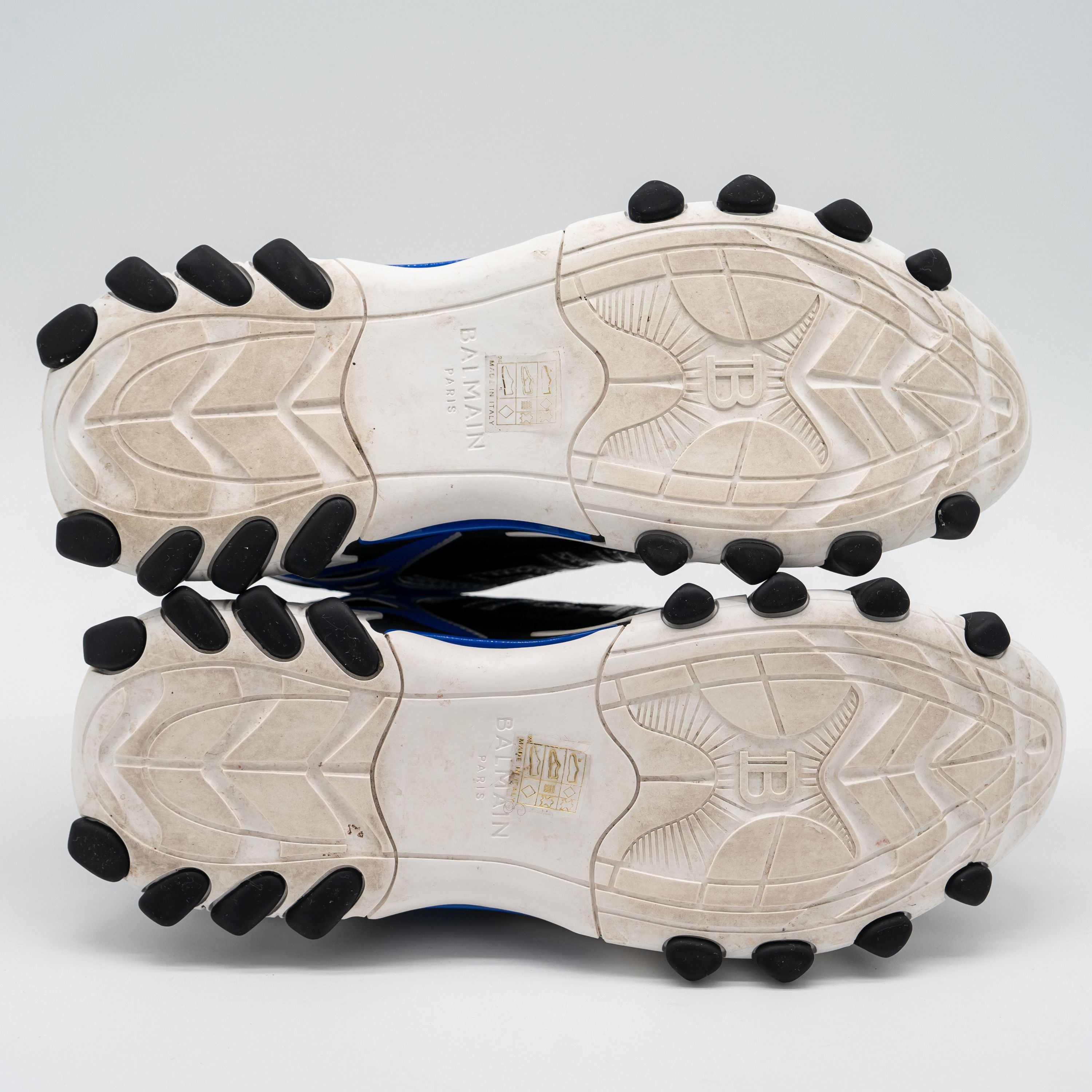 Balmain 44 11 US Balmain B-East White Black Blue Silver Sneakers Size US 11 / EU 44 - 6 Thumbnail