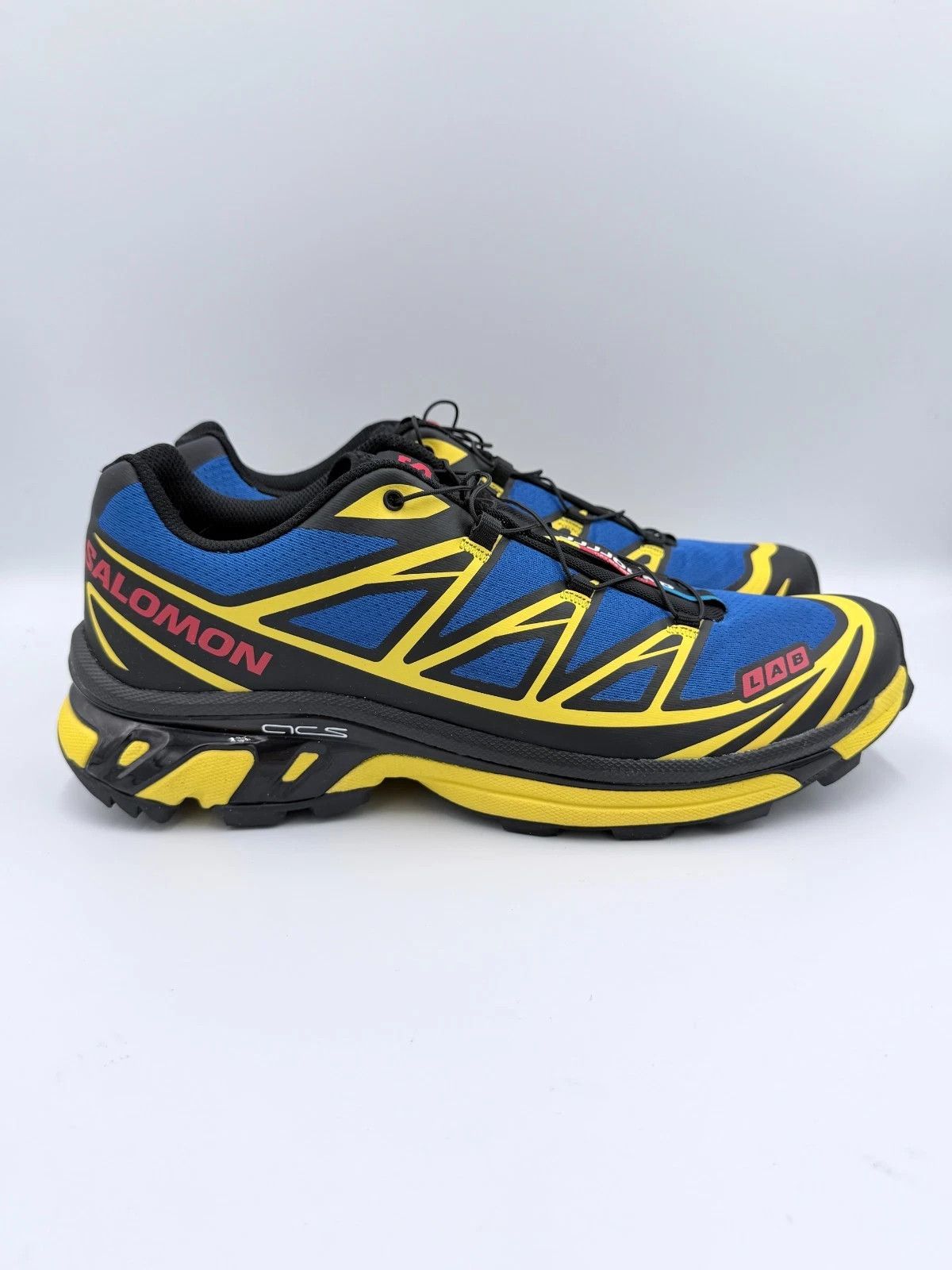 JJJJound × Salomon JJJJound Salomon XT-6 Nautical Blue Lemon Yellow Red Size US 10.5 / EU 43-44 - 2 Thumbnail