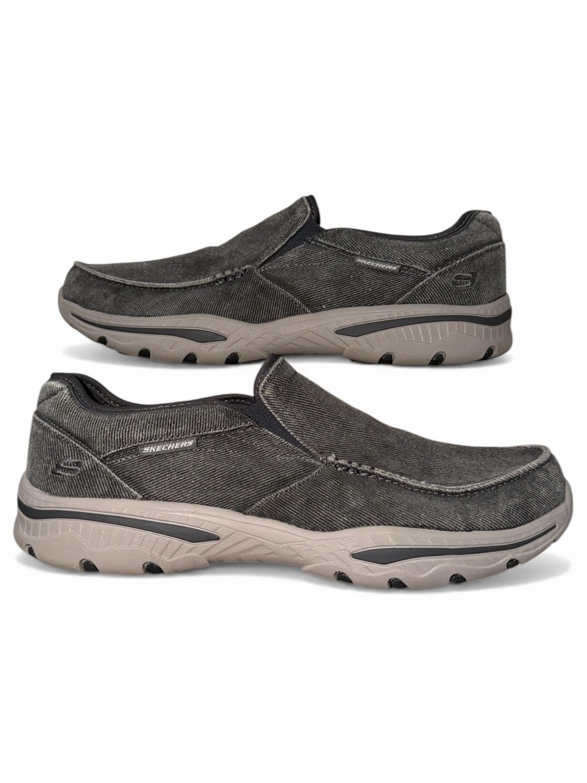 SKECHERS Skechers Relaxed Fit Mens 11.5 Gray Slip On Air Cooled Shoes Size US 11.5 / EU 44-45 - 2 Thumbnail