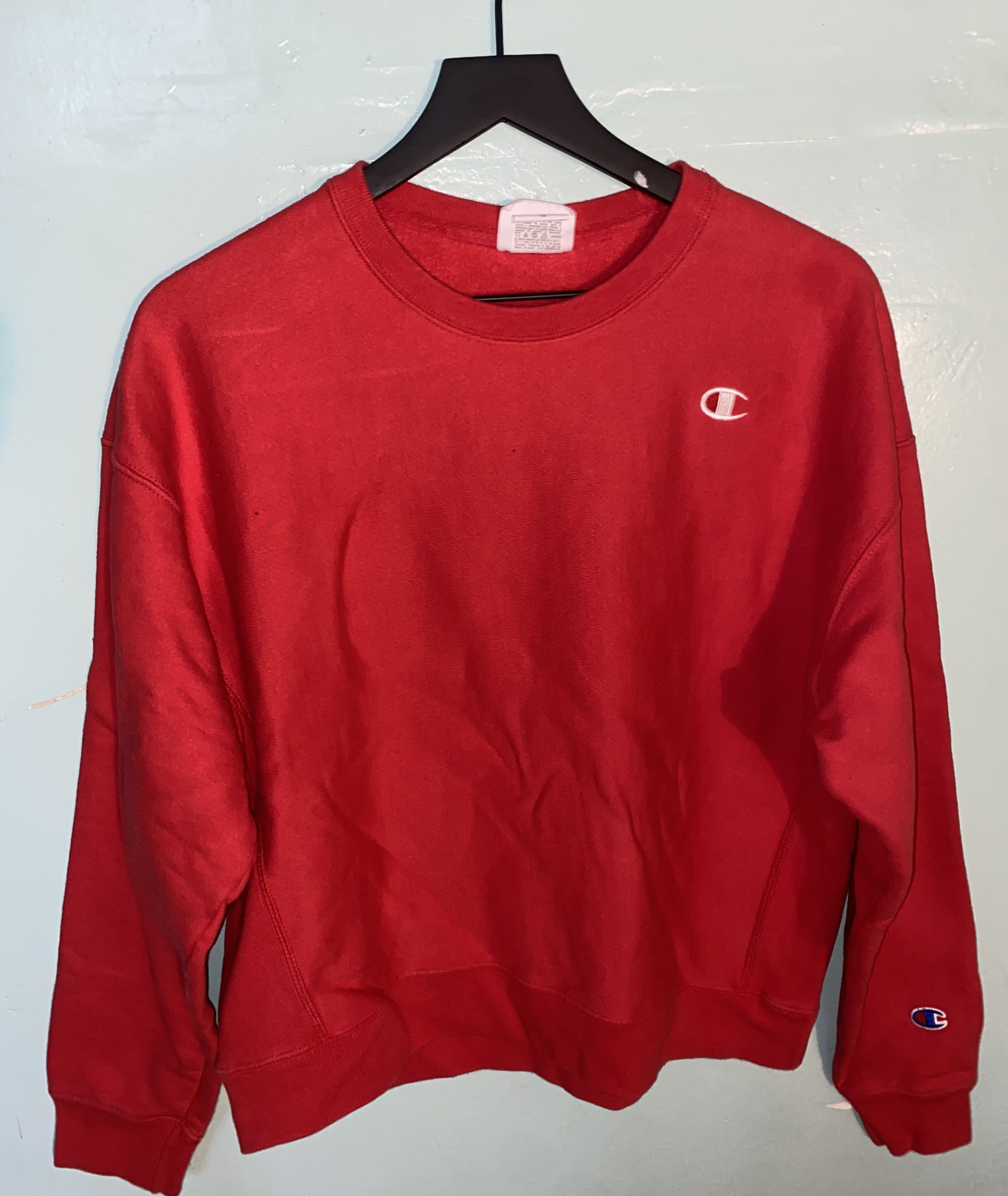 Champion Vintage Champion crewneck red Size US XL / EU 56 / 4 - 1 Thumbnail