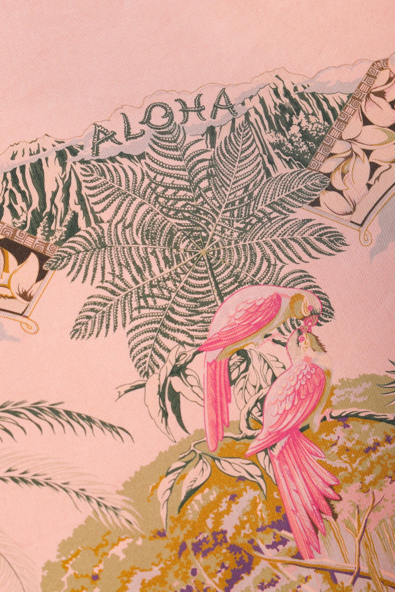 Hermes Hermes Silk Aloha Scarf 70 Rose Pale Silk Scarf Size ONE SIZE - 3 Thumbnail