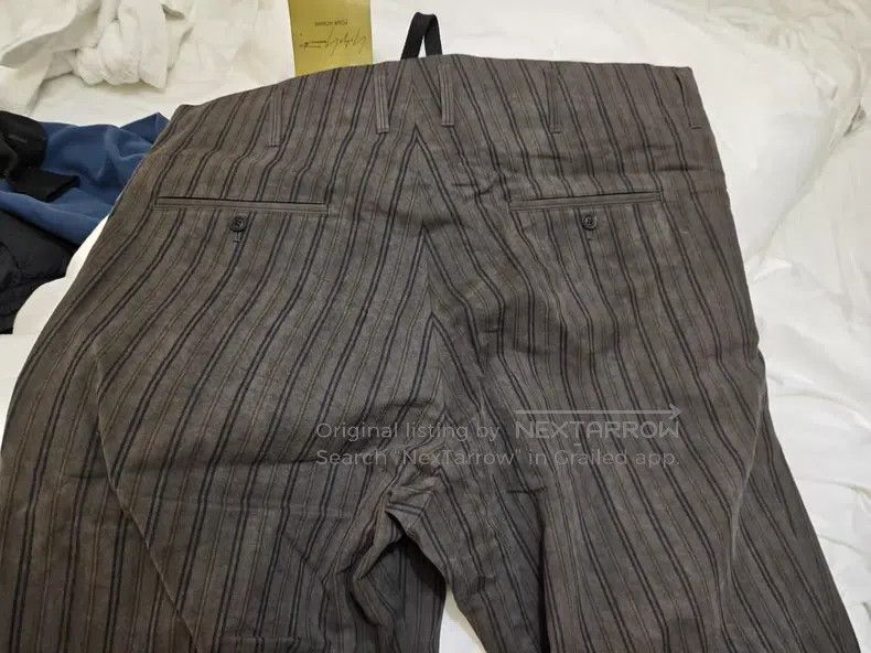 Yohji Yamamoto Yohji Yamamoto size 2 20ss main line look7 dark linen pants Size US 28 / EU 44 - 7 Thumbnail