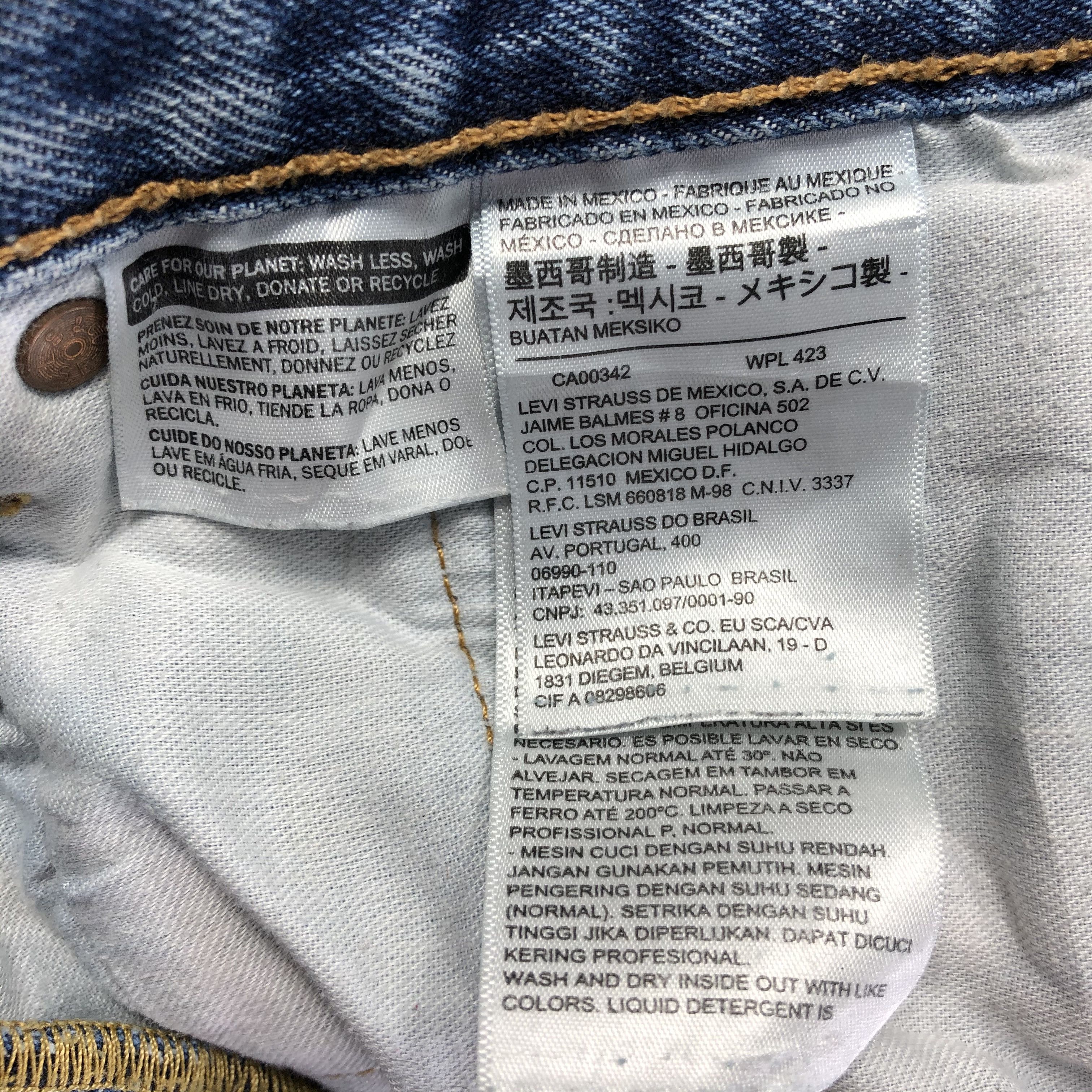Levi's × Vintage Vintage Blue Wash Levis 501 Jeans-J4163 Size 39" - 6 Thumbnail