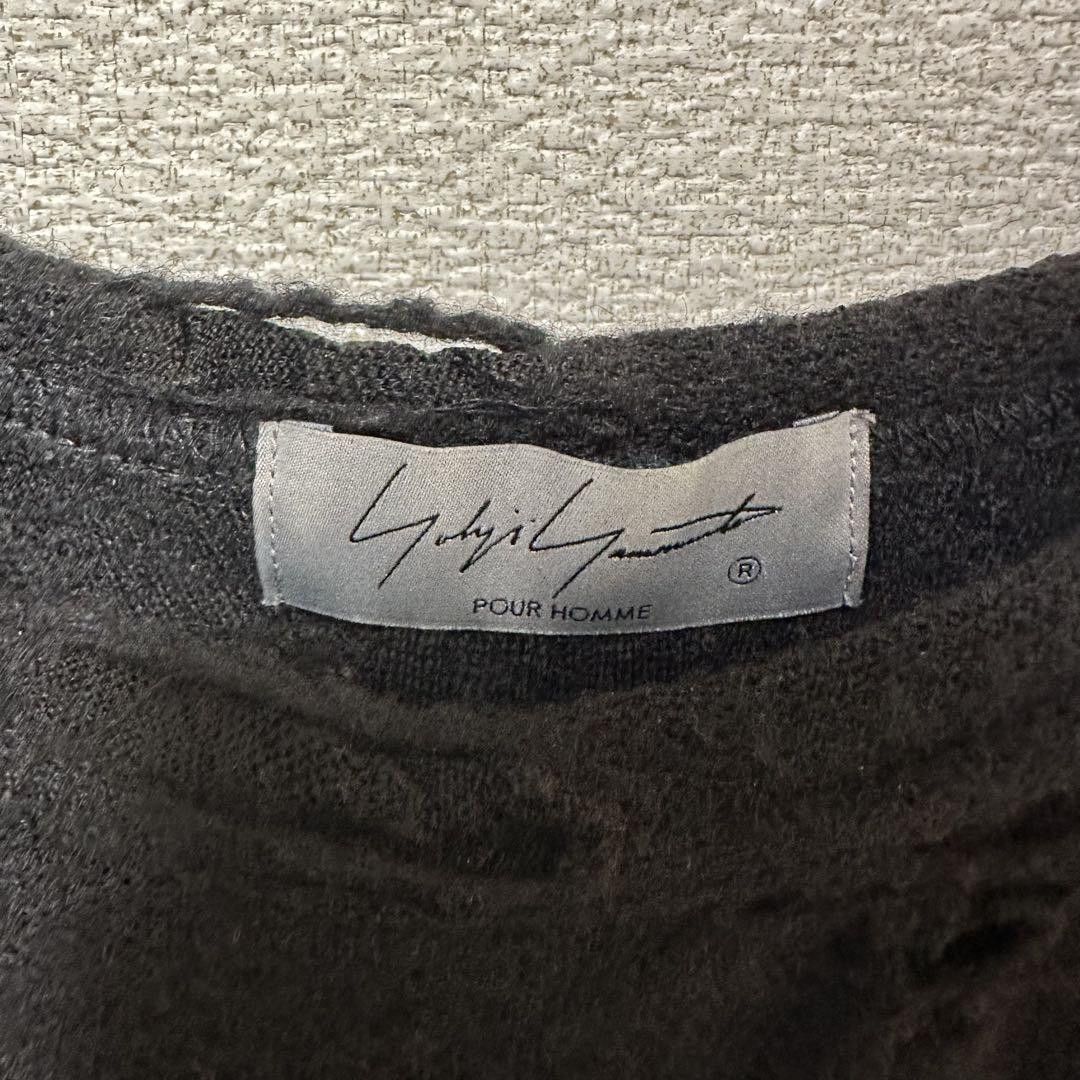 Yohji Yamamoto Yohji Yamamoto POUR HOMME wool mixed damaged pattern knit Size US L / EU 52-54 / 3 - 3 Thumbnail