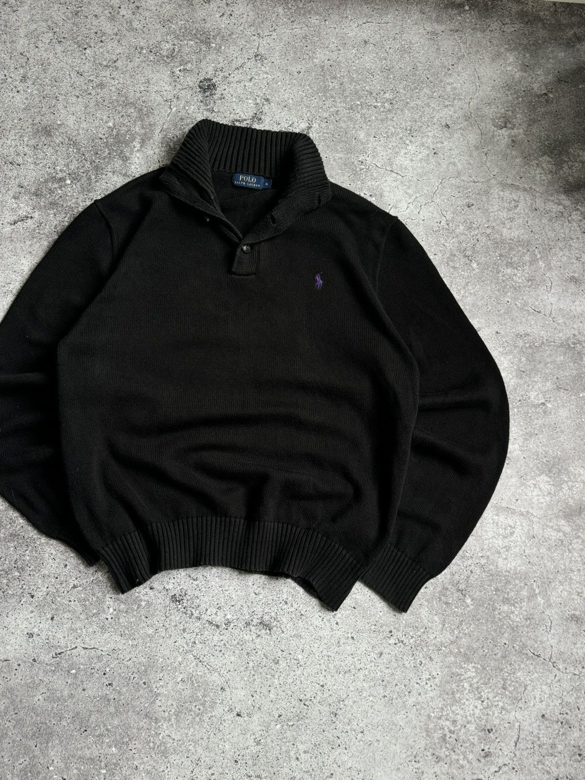 Polo Ralph Lauren × Vintage Vintage Polo Ralph Lauren 1/3 classic knitted sweater Size US XL / EU 56 / 4 - 2 Thumbnail