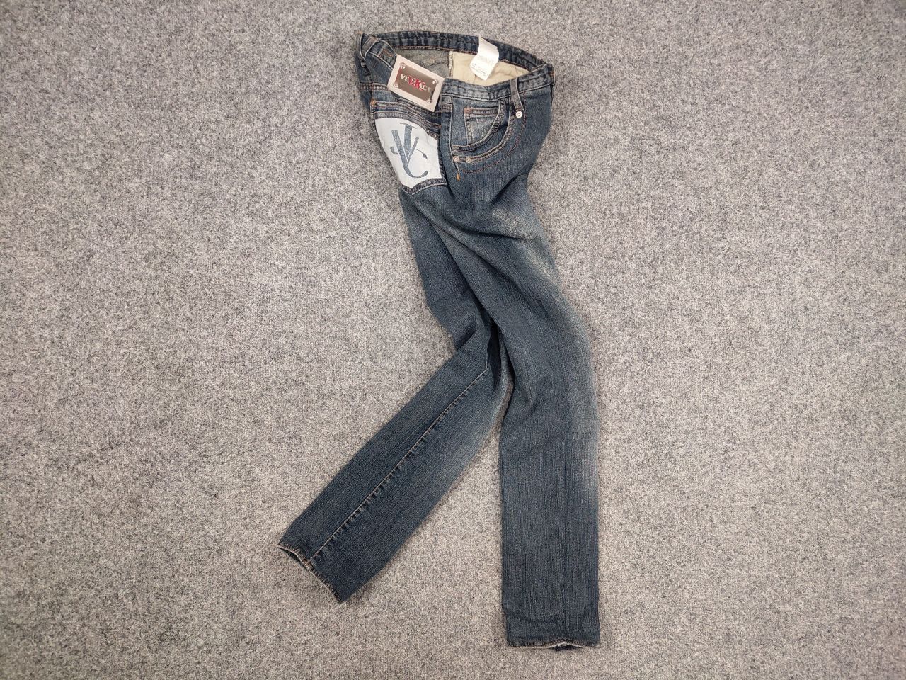 Versace Jeans Couture Vintage 90's Versace Jeans Couture Big Logo Slim Faded denim Size 26" / US 2 / IT 38 - 8 Thumbnail