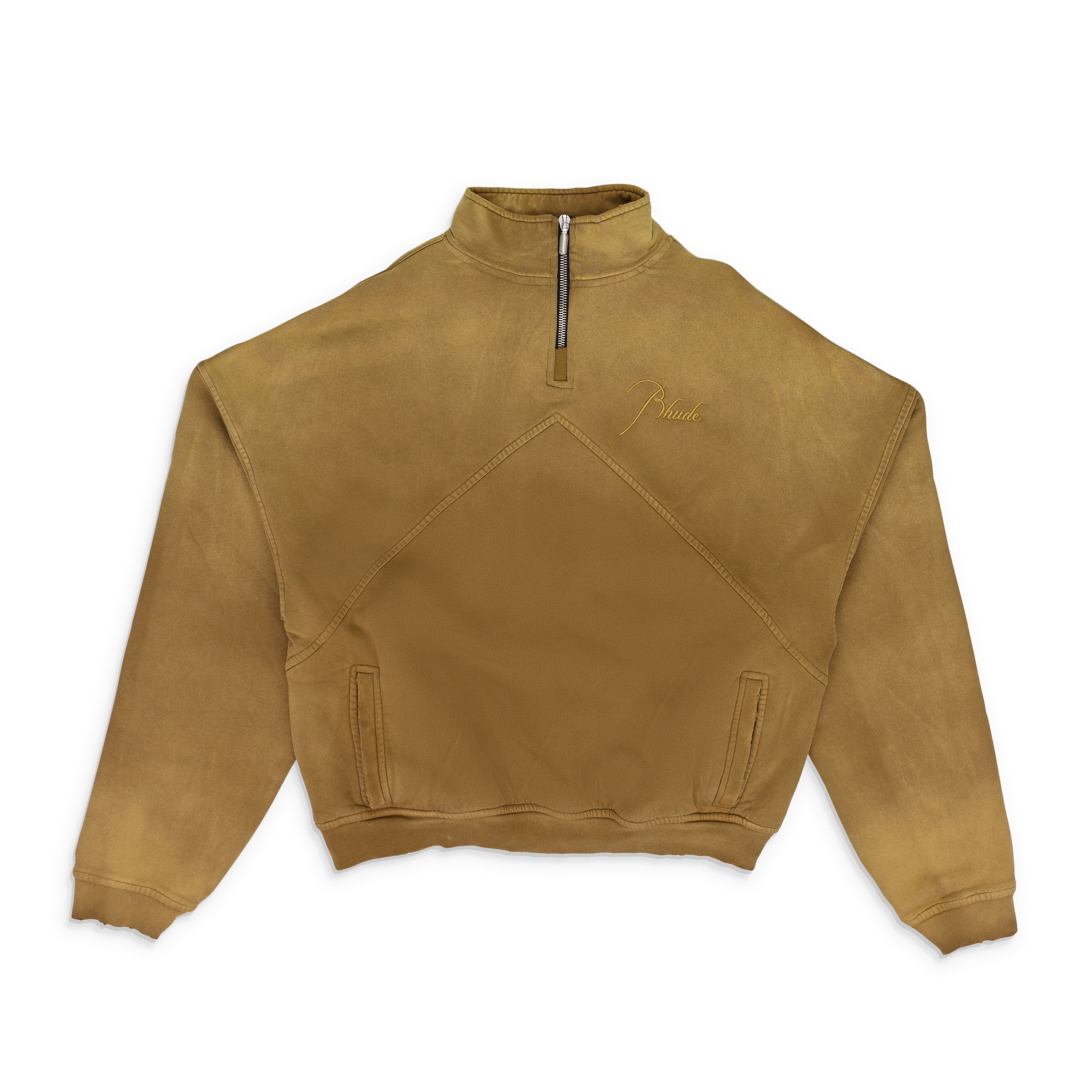 Rhude Script Logo Quarter Zip SIZE L Size US L / EU 52-54 / 3 - 1 Thumbnail