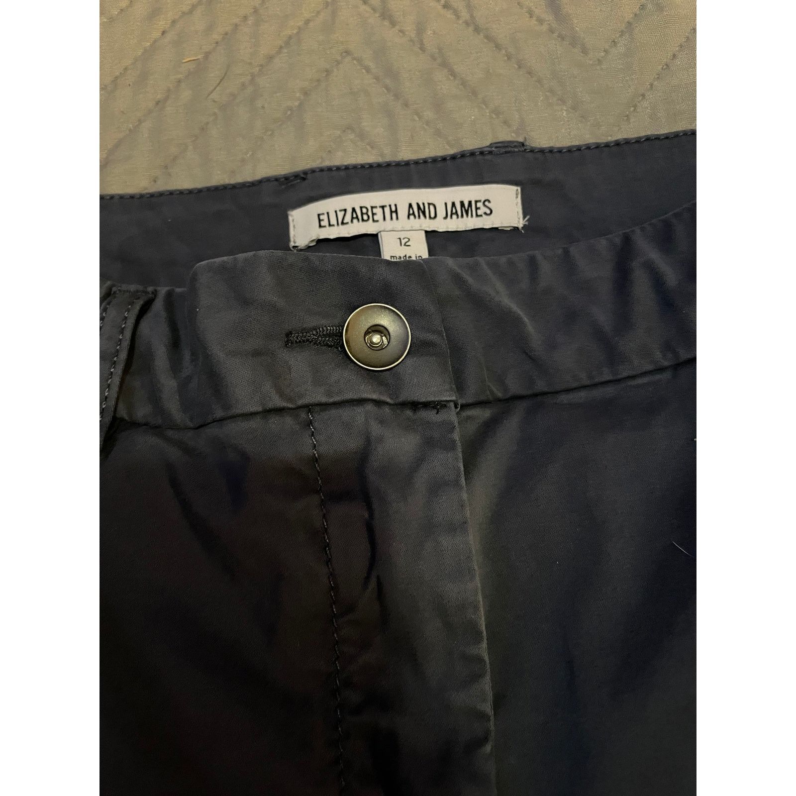 Elizabeth and James Elizabeth and James Women’s Size 12 Dark Gray Dress Pants Size 34" / US 12 / IT 48 - 3 Thumbnail