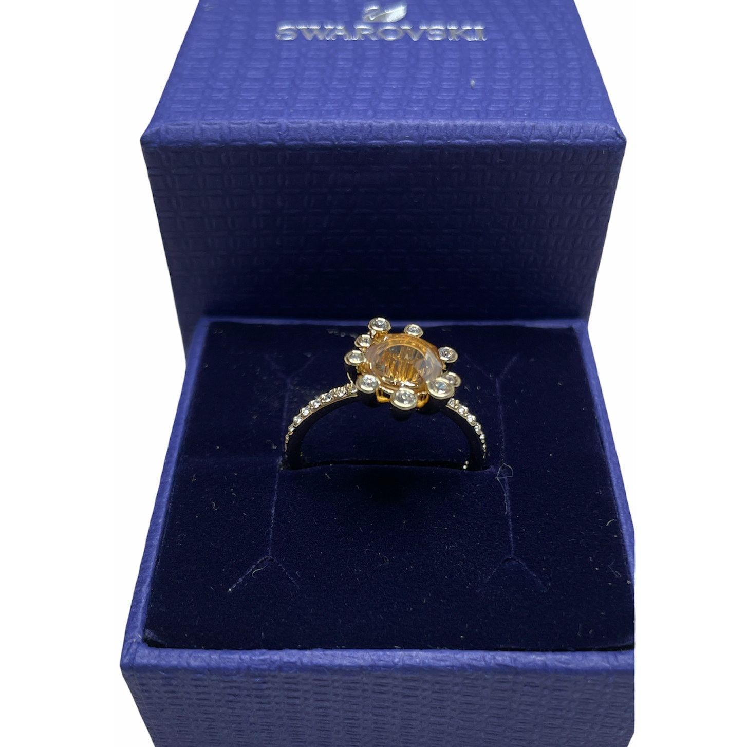 Swarovski Swarovski Olive Ring Multi-colored, Gold-tone plated USA 7 Size ONE SIZE - 3 Thumbnail
