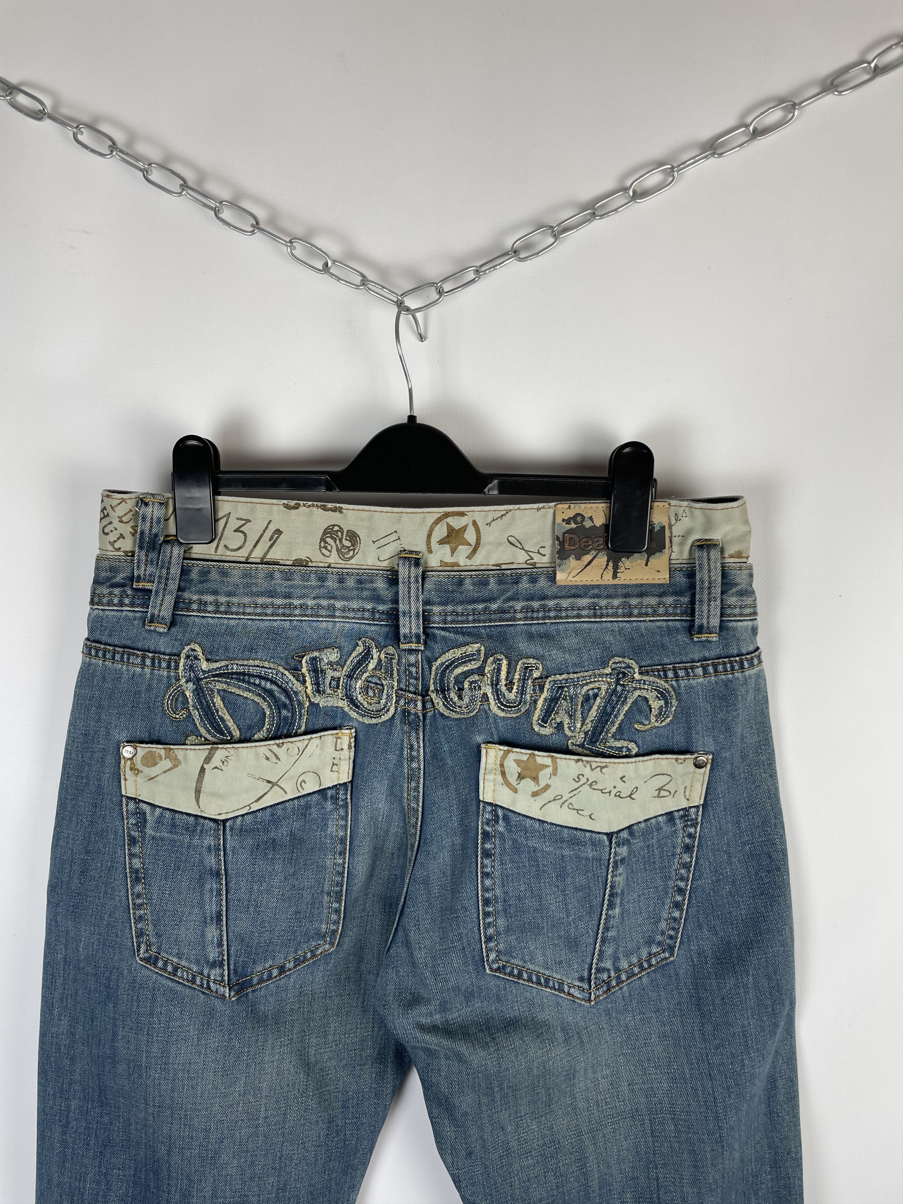Desigual Vintage Desigual Big Logo Jeans Denim Pants Y2K 90s Size US 32 / EU 48 - 3 Thumbnail