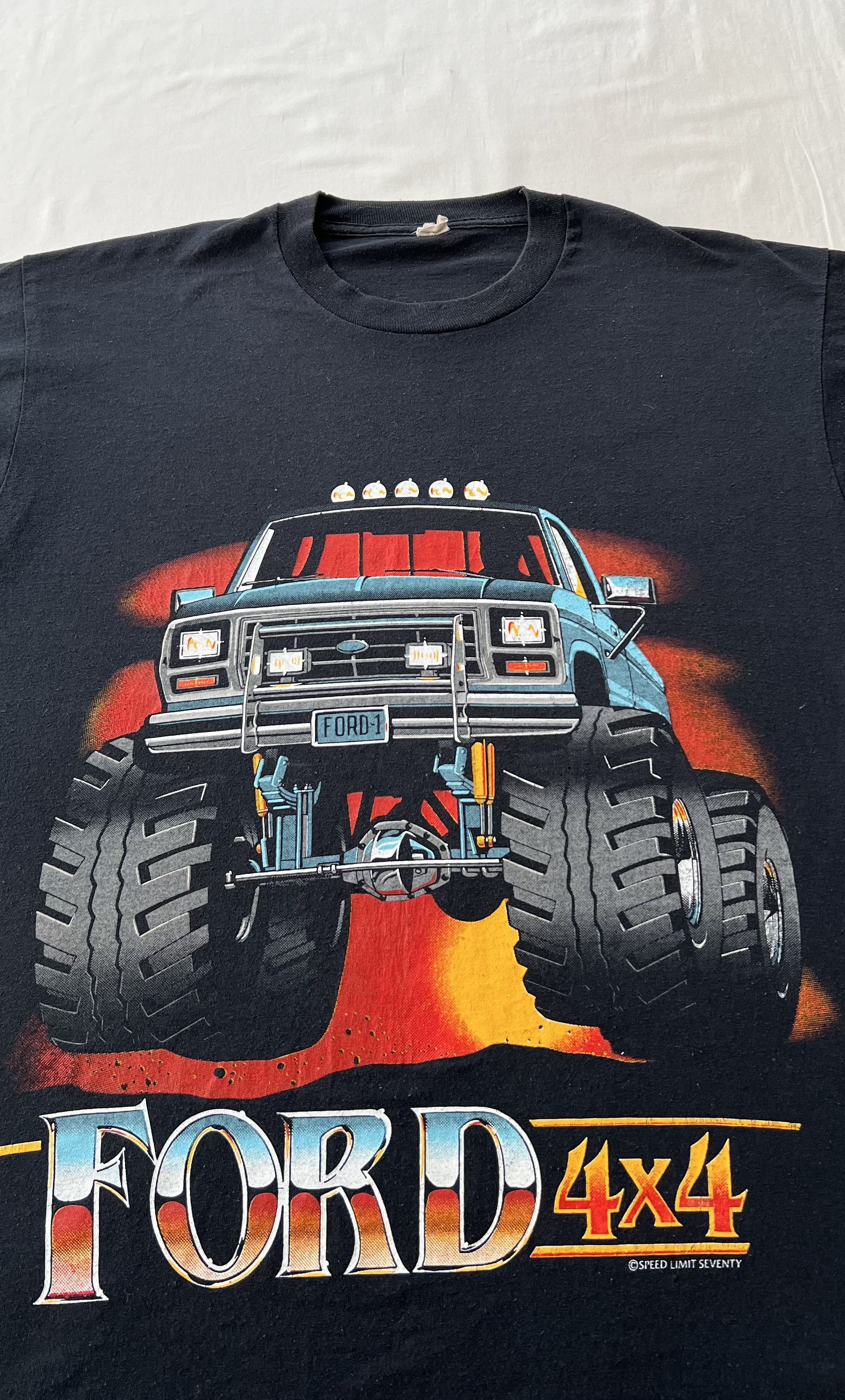 Vintage Vintage 80s Ford 4x4 Monster Truck Single Stitch T-shirt Size US XL / EU 56 / 4 - 3 Thumbnail
