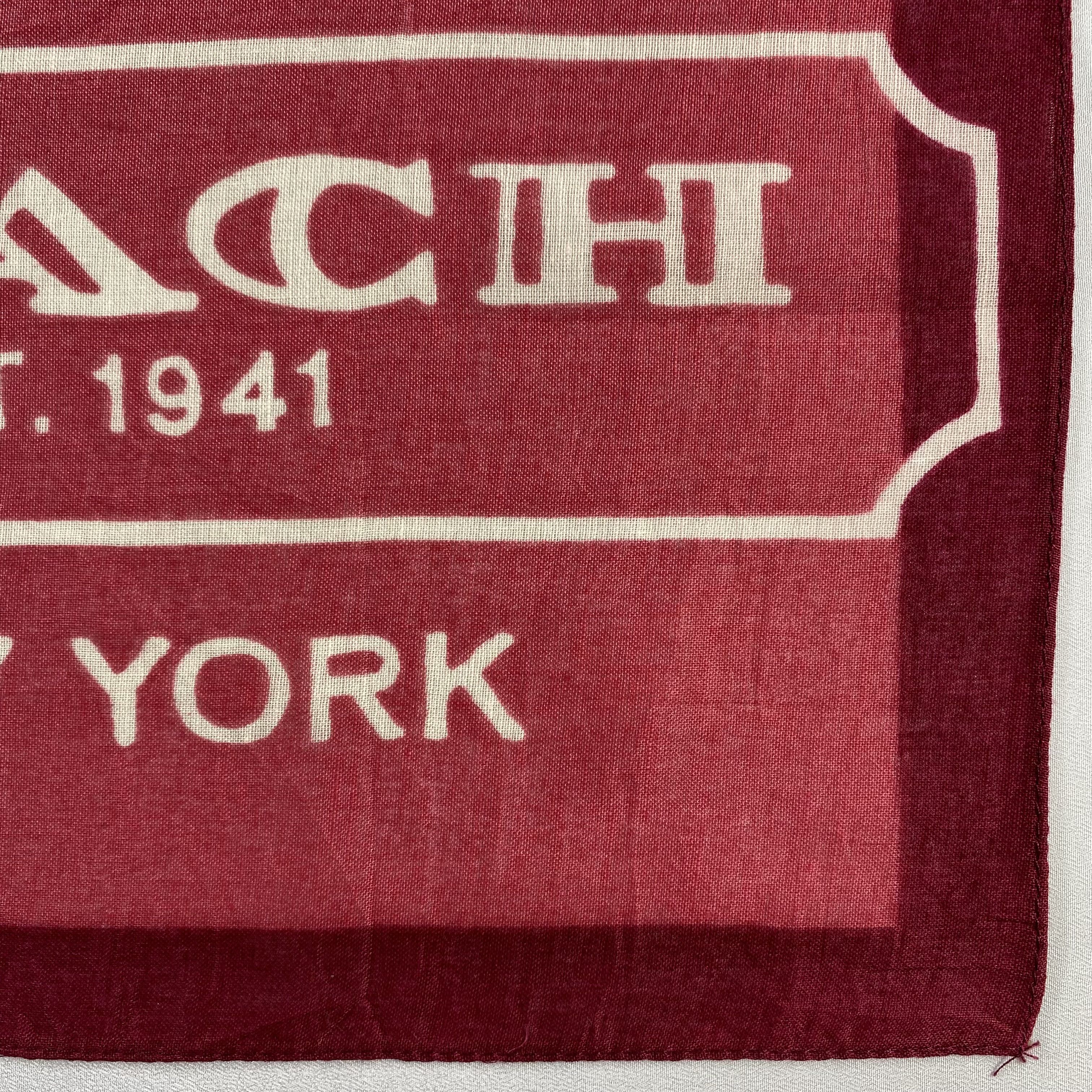 Coach × Vintage Coach Bandana/ Handkerchief / Neckerchief-P1046 Size ONE SIZE - 3 Thumbnail